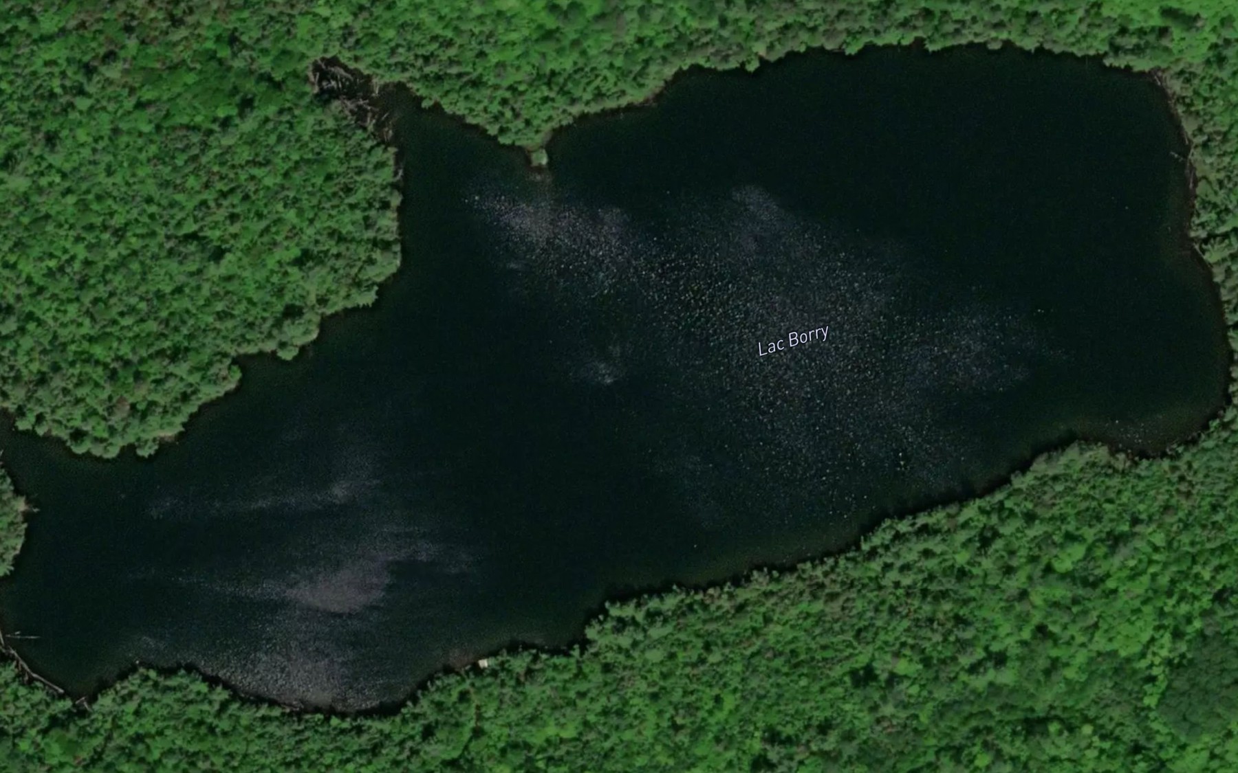 Satellite map of the Lac Borry
