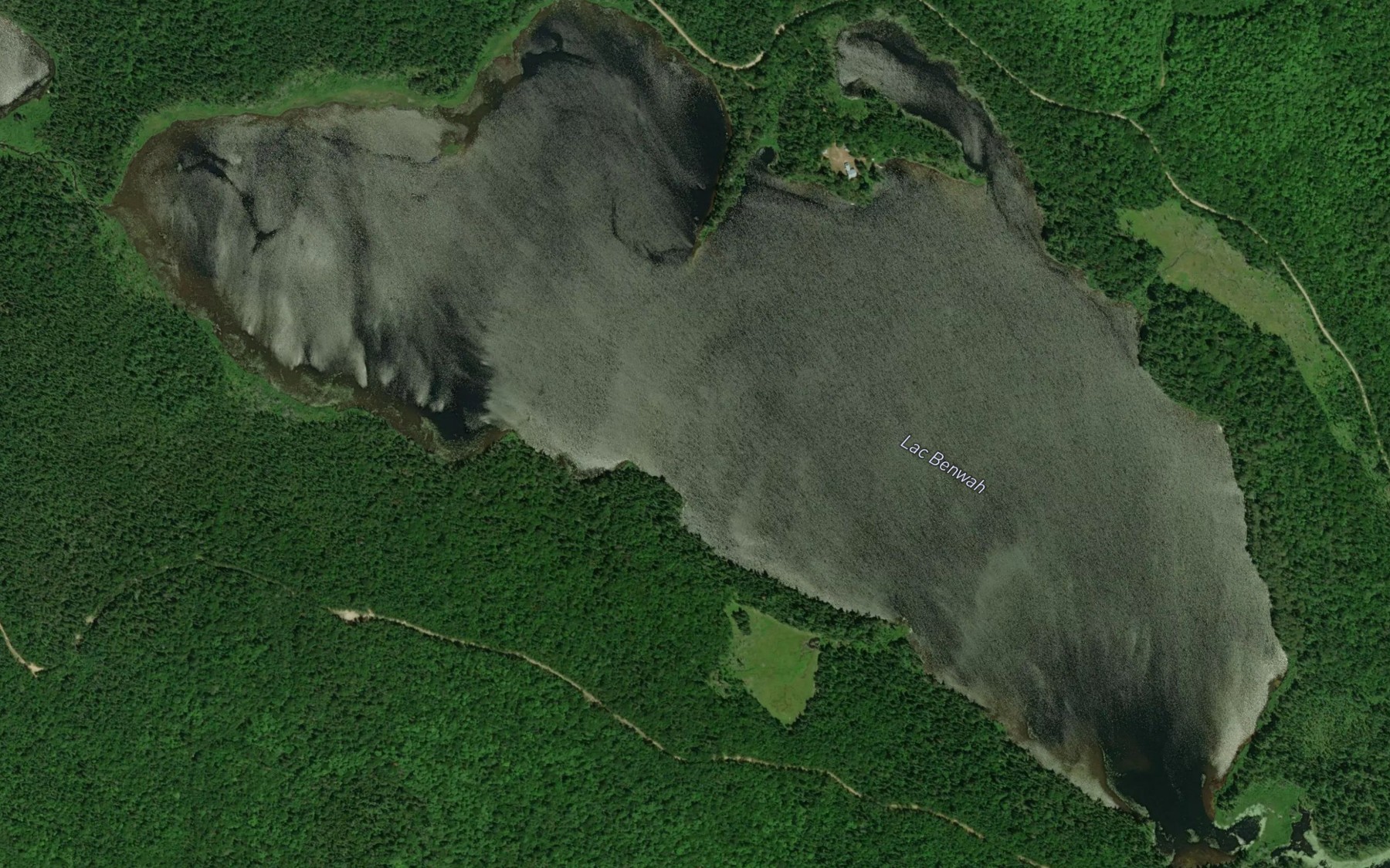 Satellite map of the Lac Benwah