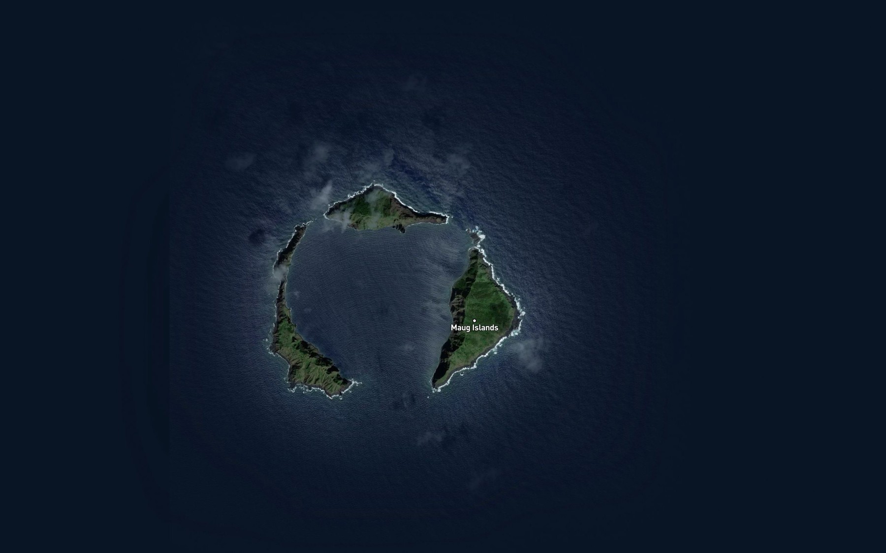 Satellite map of the Maug Vessel Anchorage