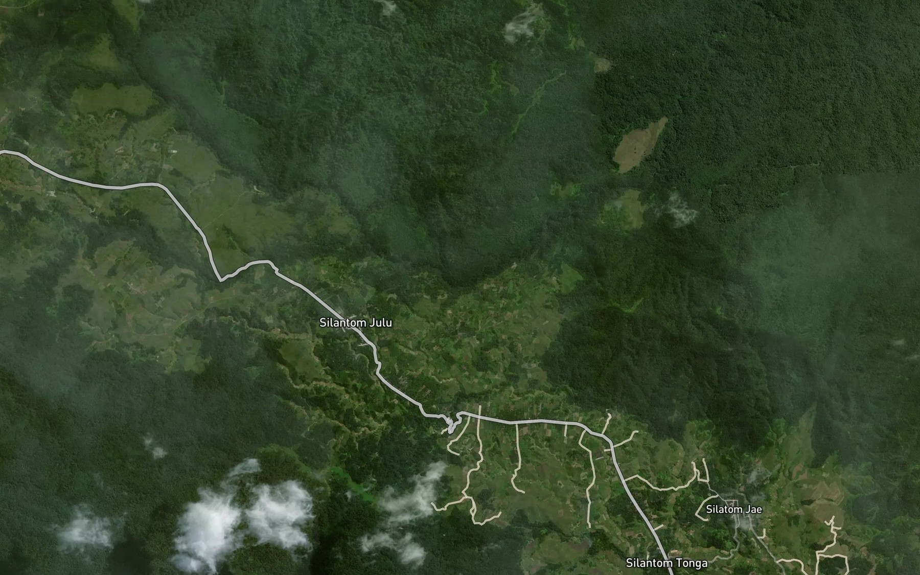 Satellite map of the Aek Borotan