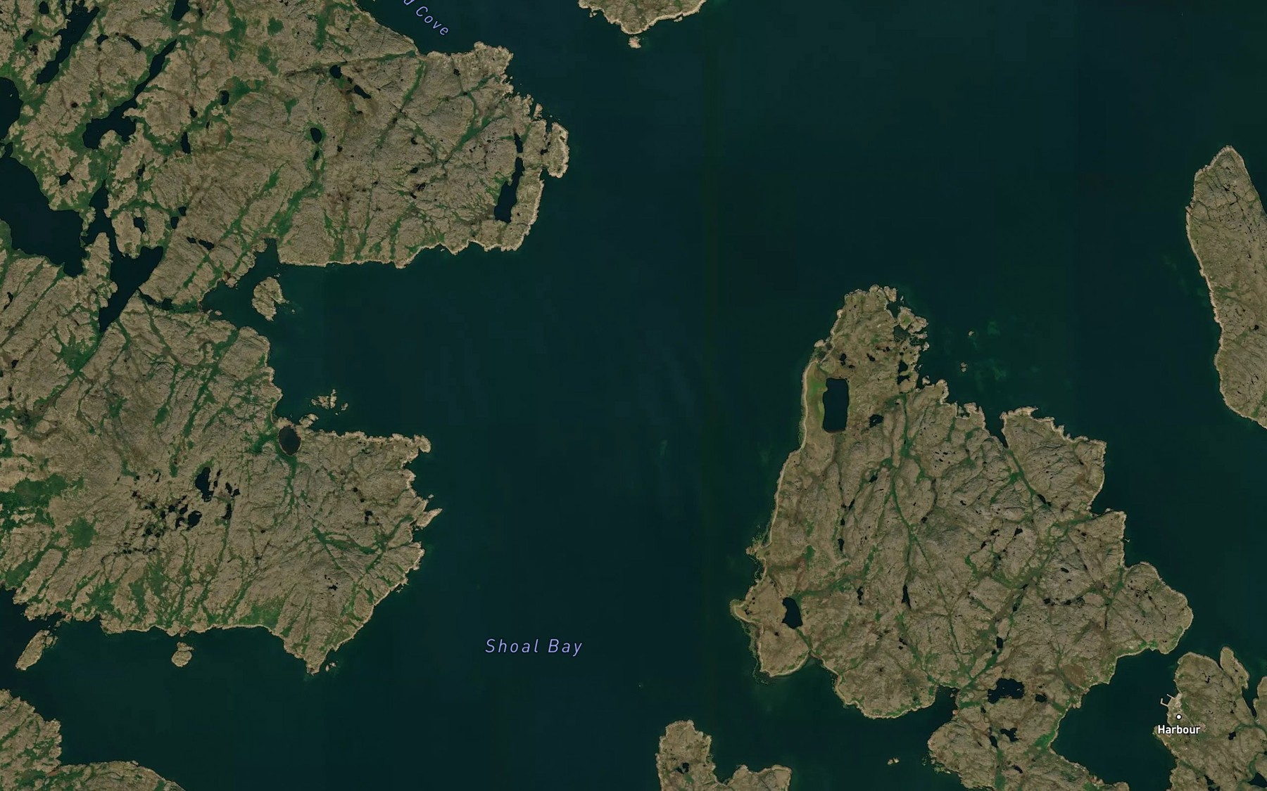 Satellite map of the Shoal Bay