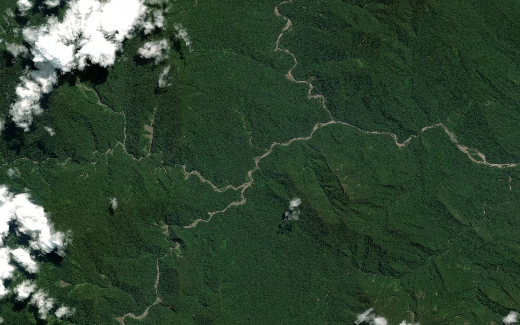 Satellite map of the Rio Lobo