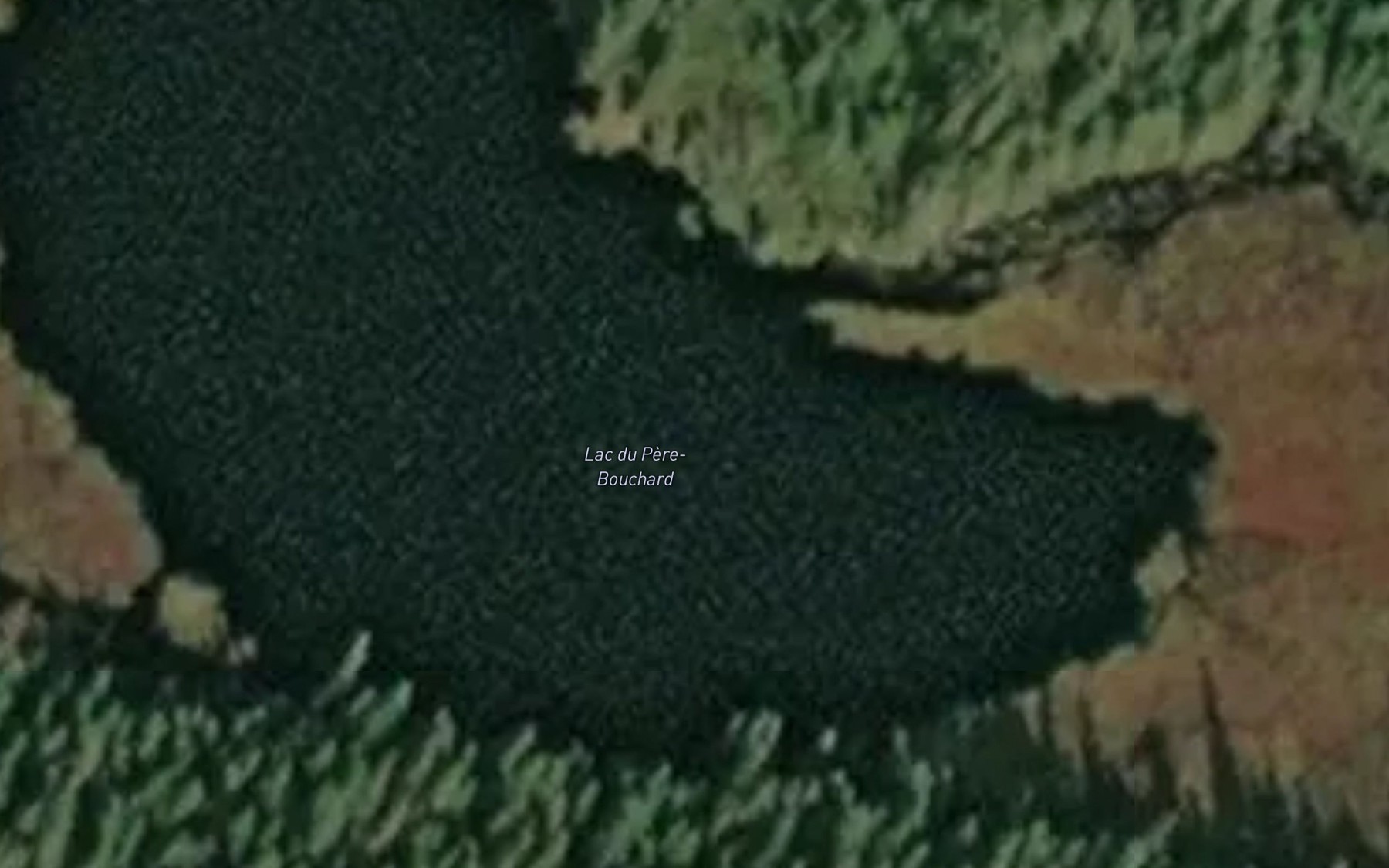 Satellite map of the Lac du Pere-Bouchard
