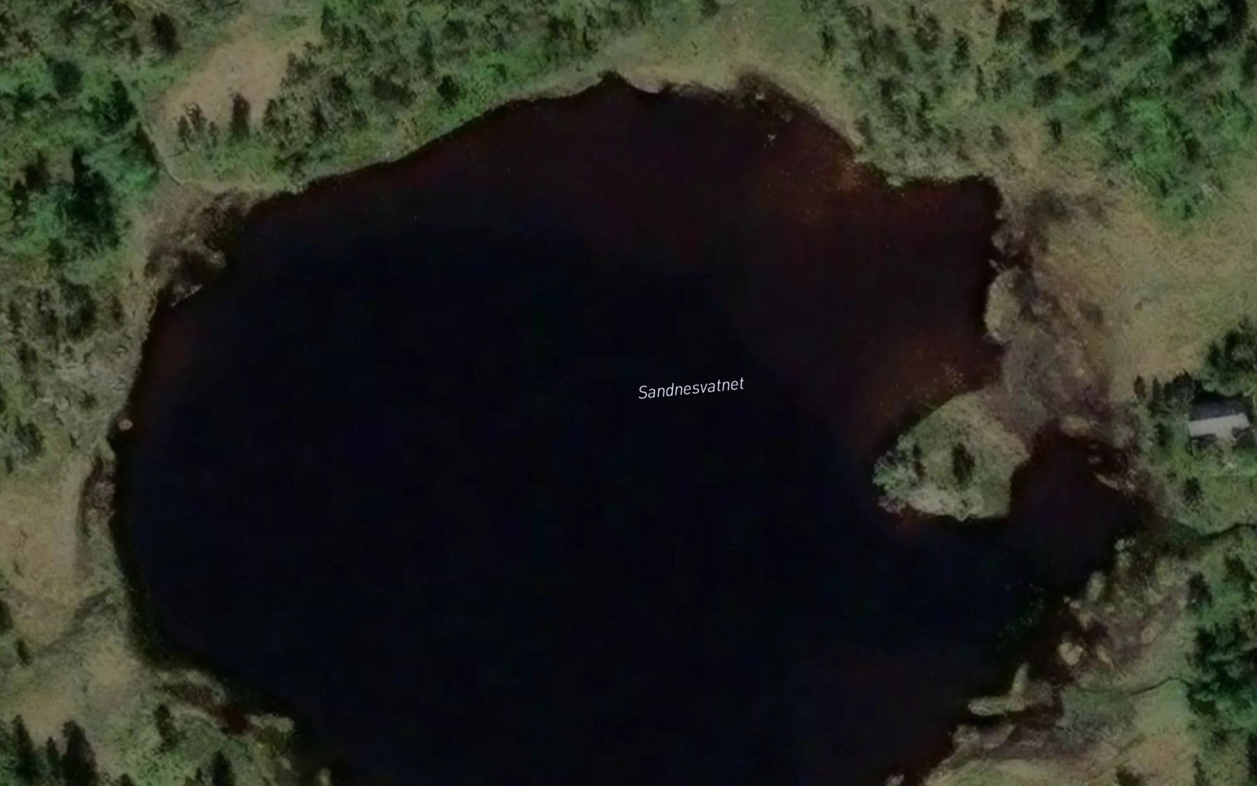 Satellite map of the Sandnesvatnet