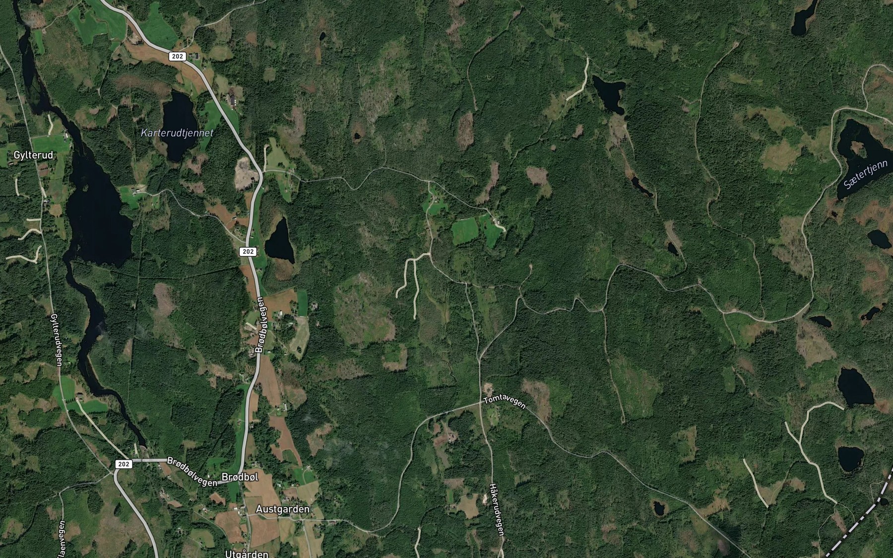 Satellite map of the Austgardsaa