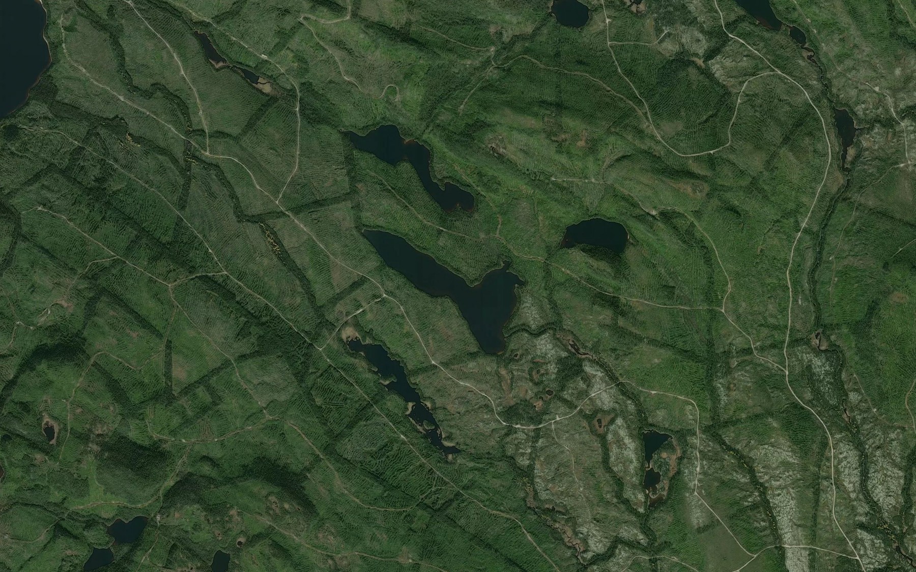 Satellite map of the Lac des Eclaircies