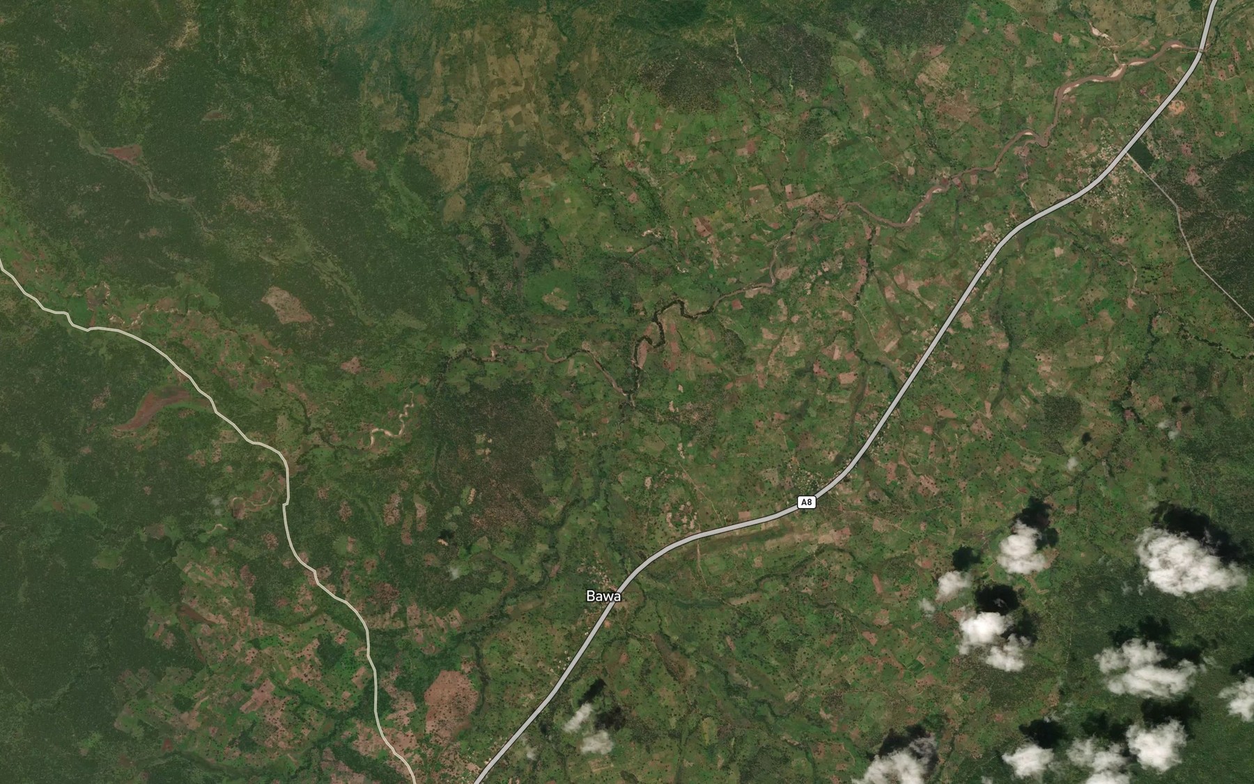 Satellite map of the River Juji