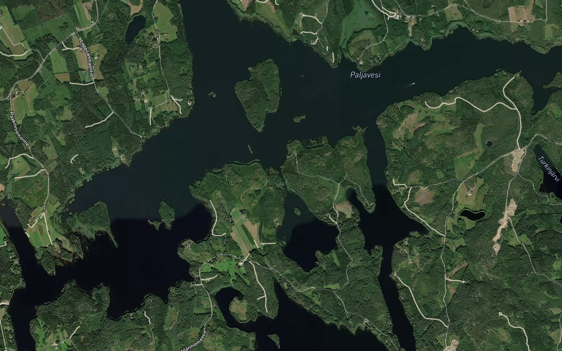 Satellite map of the Sourusalmi