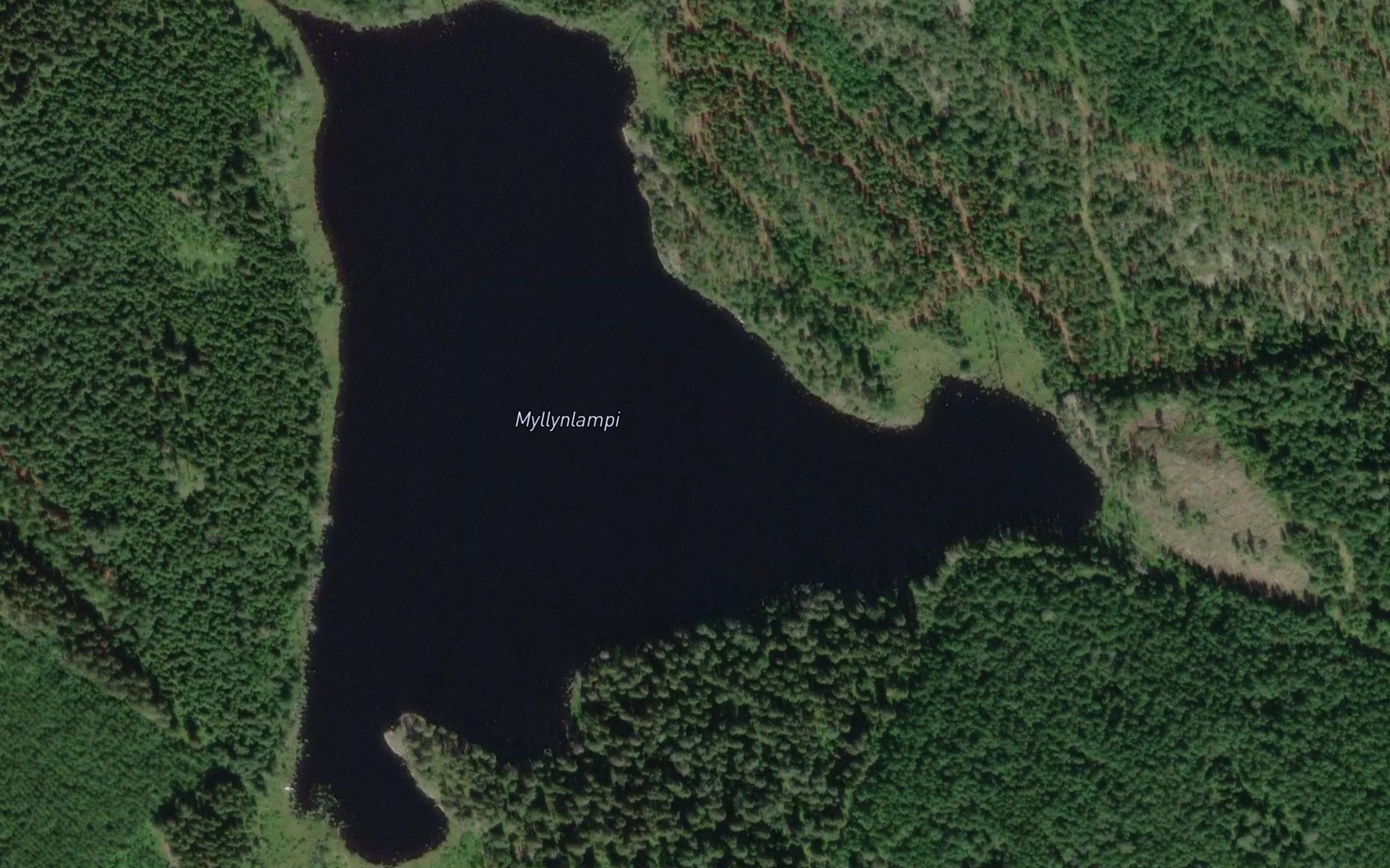 Satellite map of the Myllynlampi