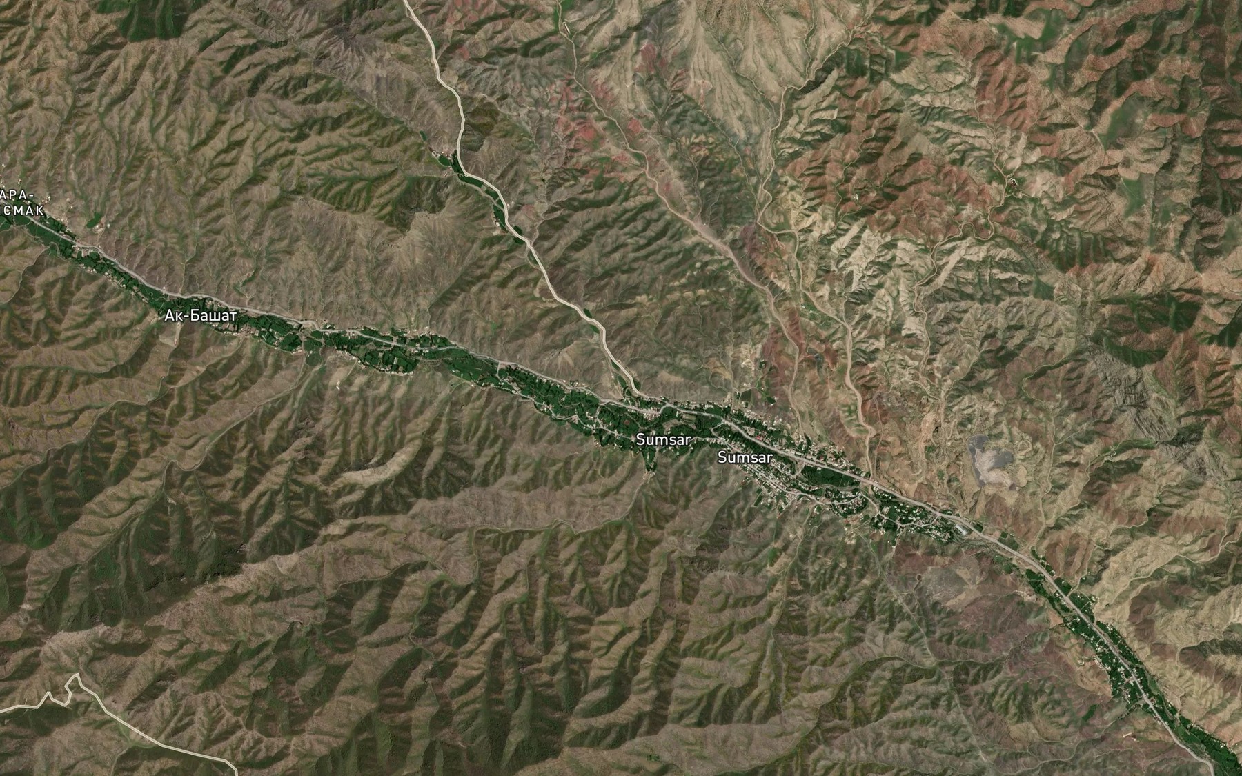 Satellite map of the Chochkobulaksay