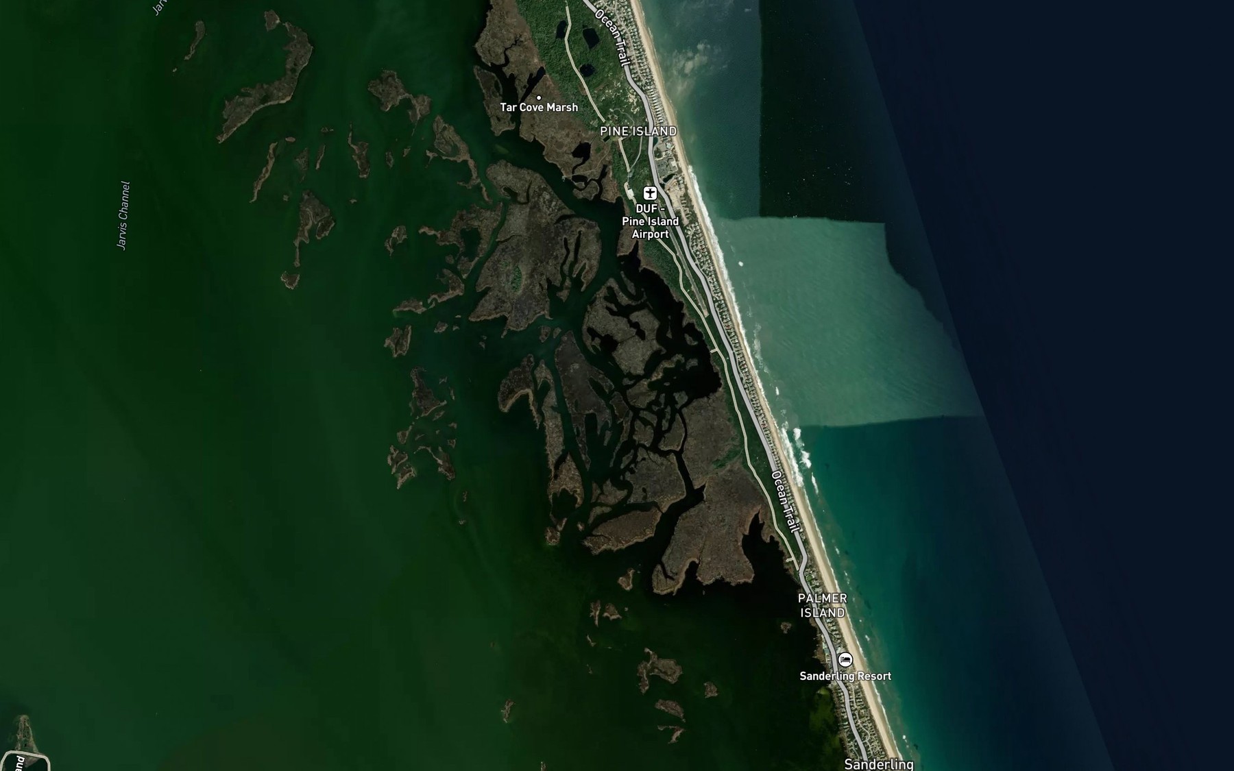Satellite map of the Sheep Creek