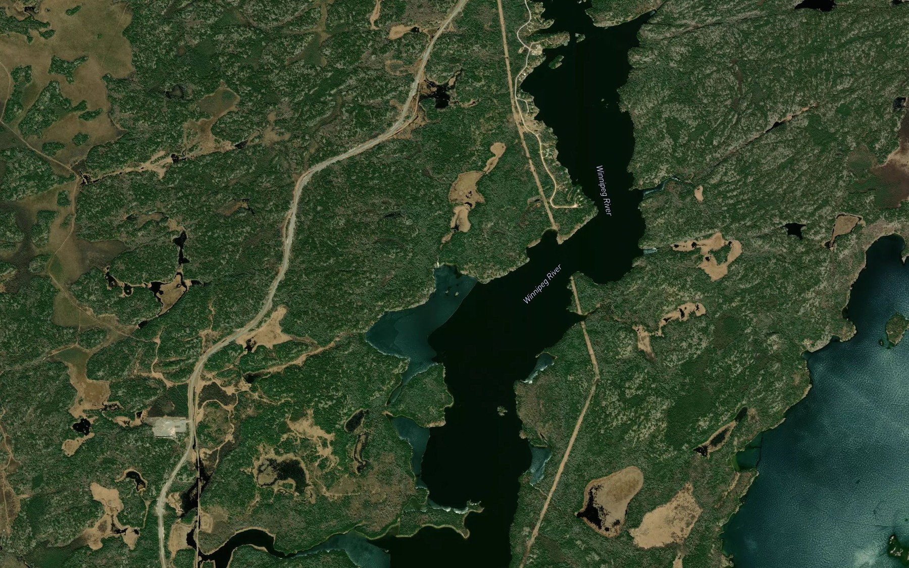 Satellite map of the Mayos Bay