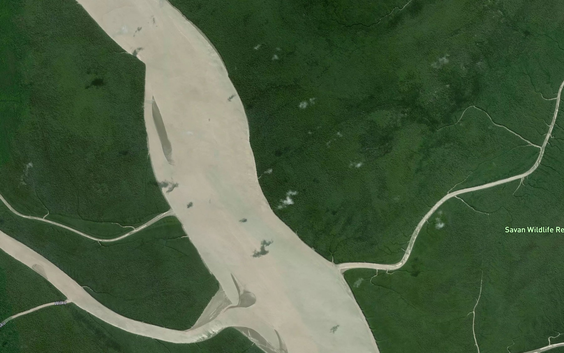 Satellite map of the Selat Silam