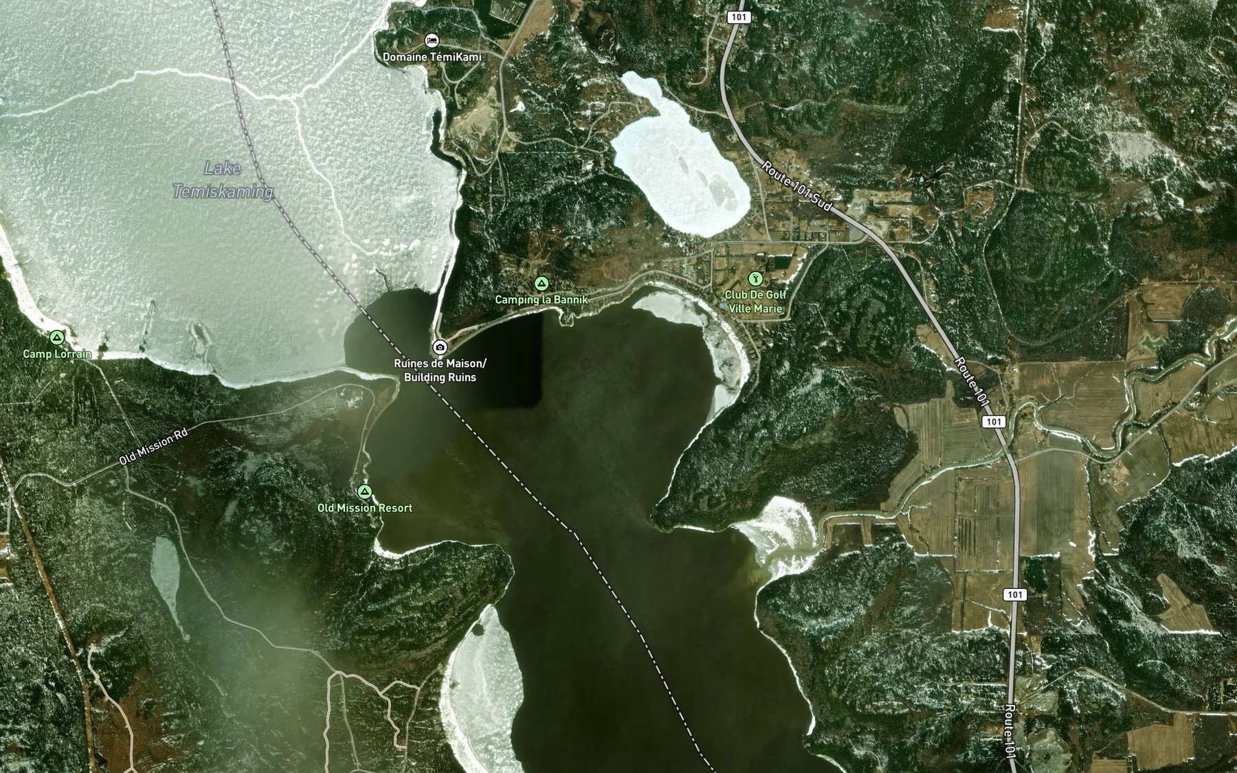 Satellite map of the Baie Laperriere