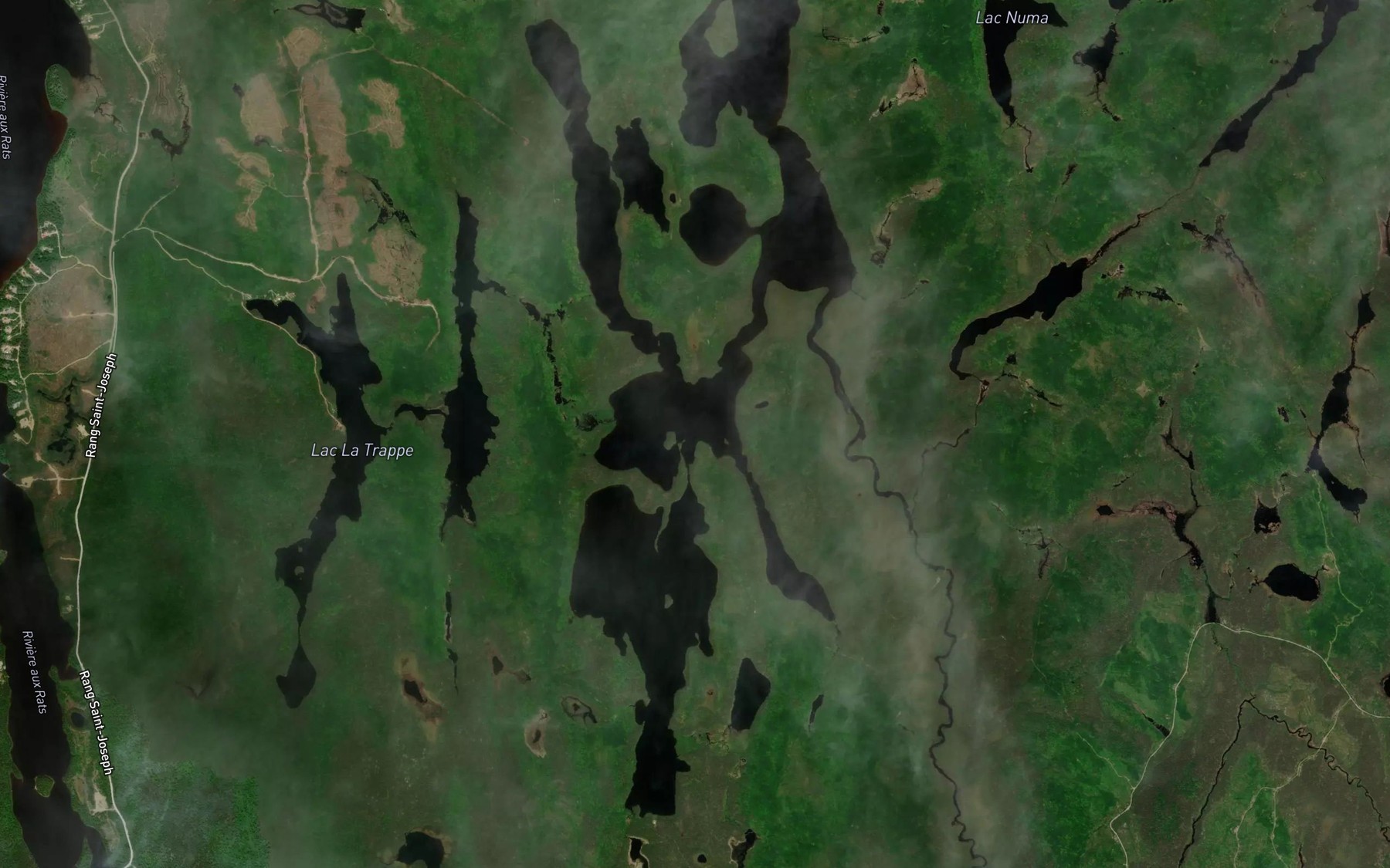 Satellite map of the Lac du Coregone