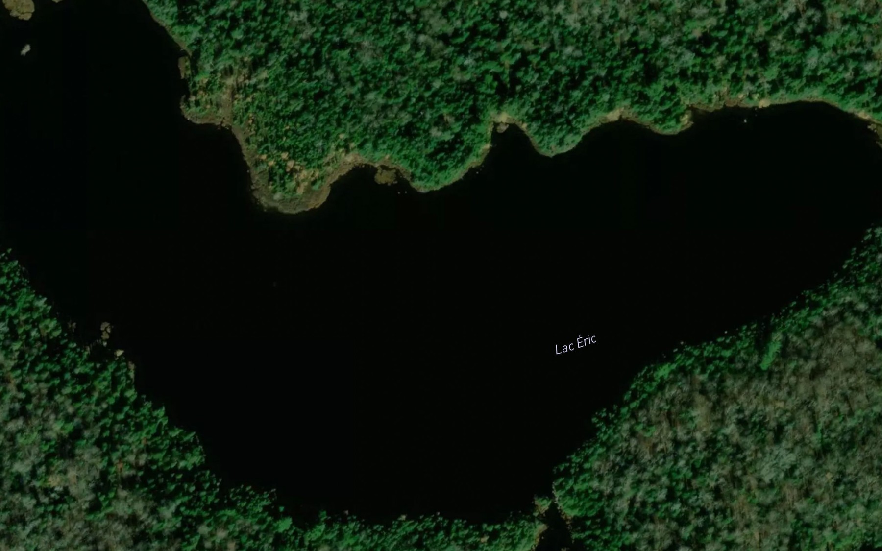 Satellite map of the Lac Eric