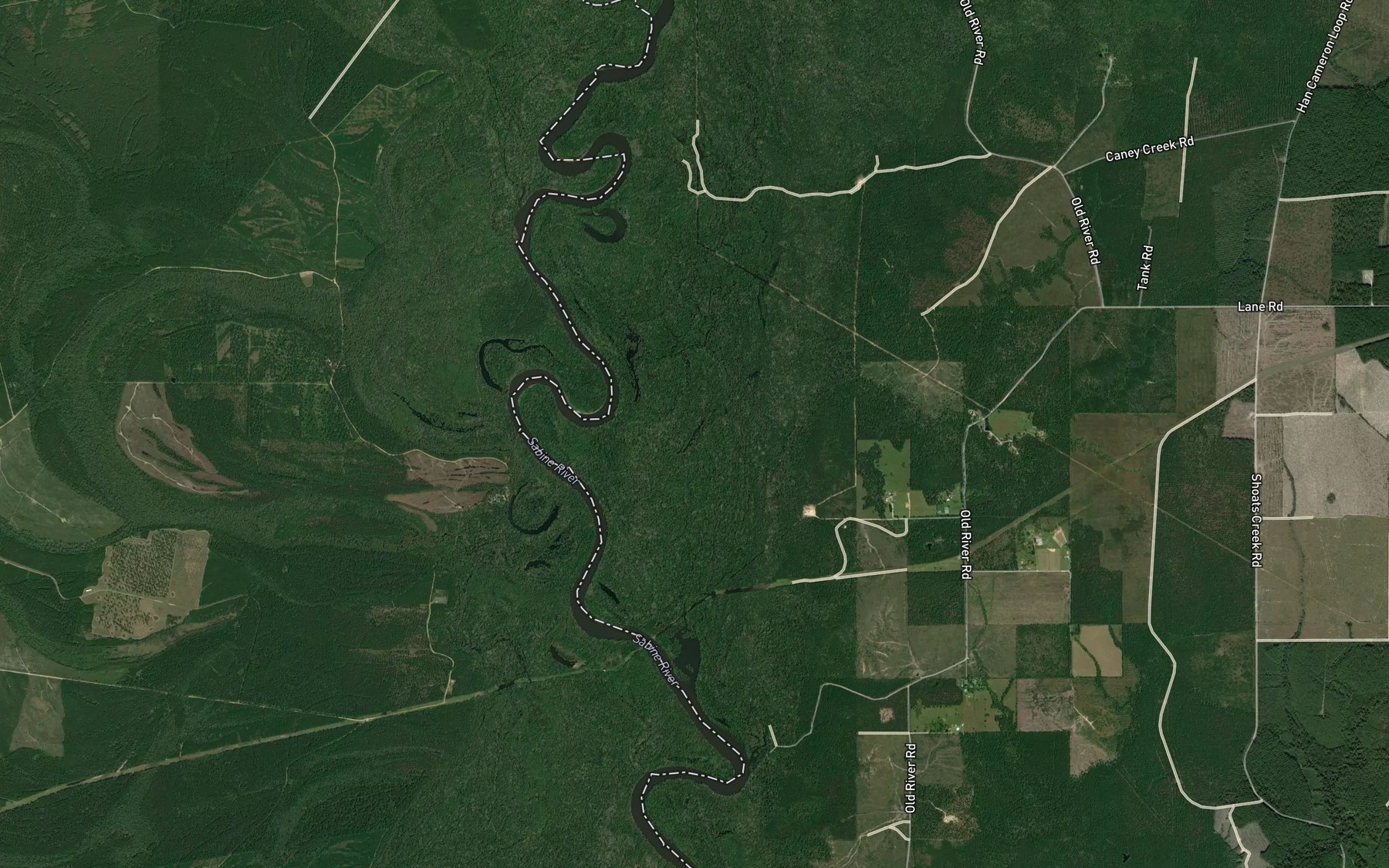 Satellite map of the Alligator Lake