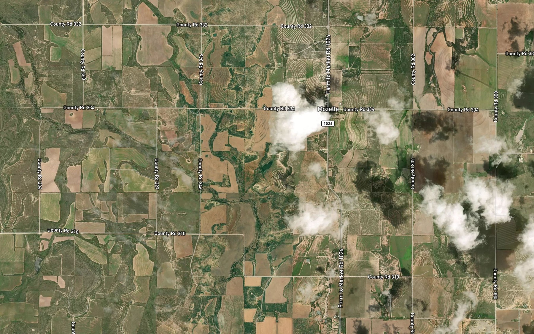 Satellite map of the Soil Conservation Service Site 13 Reservoir