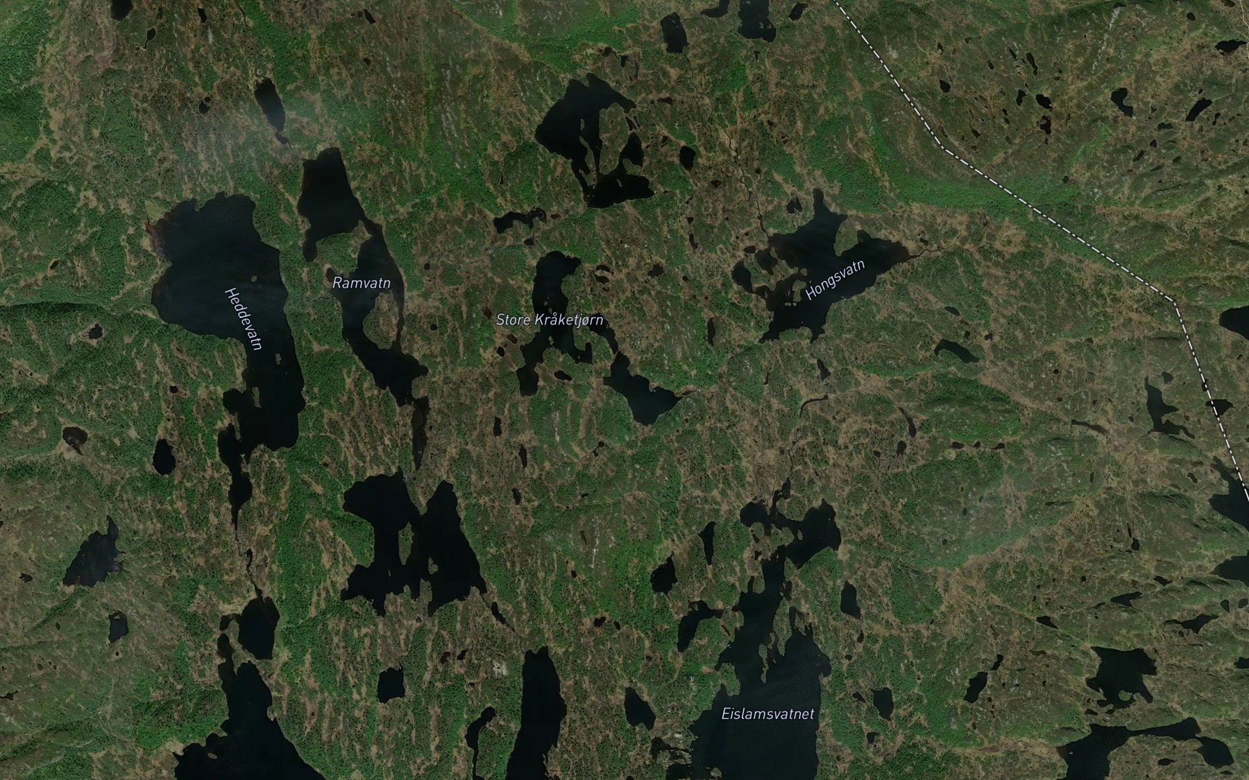 Satellite map of the Lisle Kraketjorn