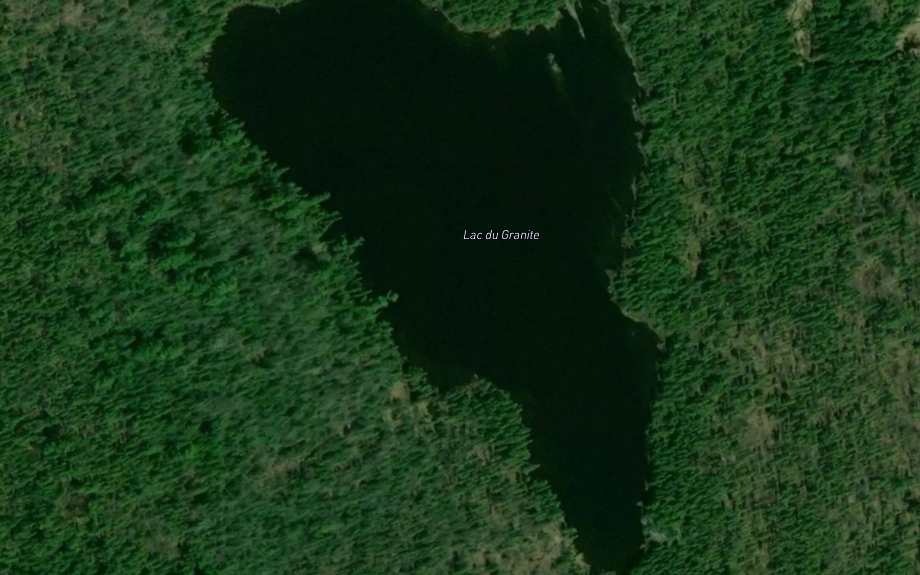 Satellite map of the Lac du Granite