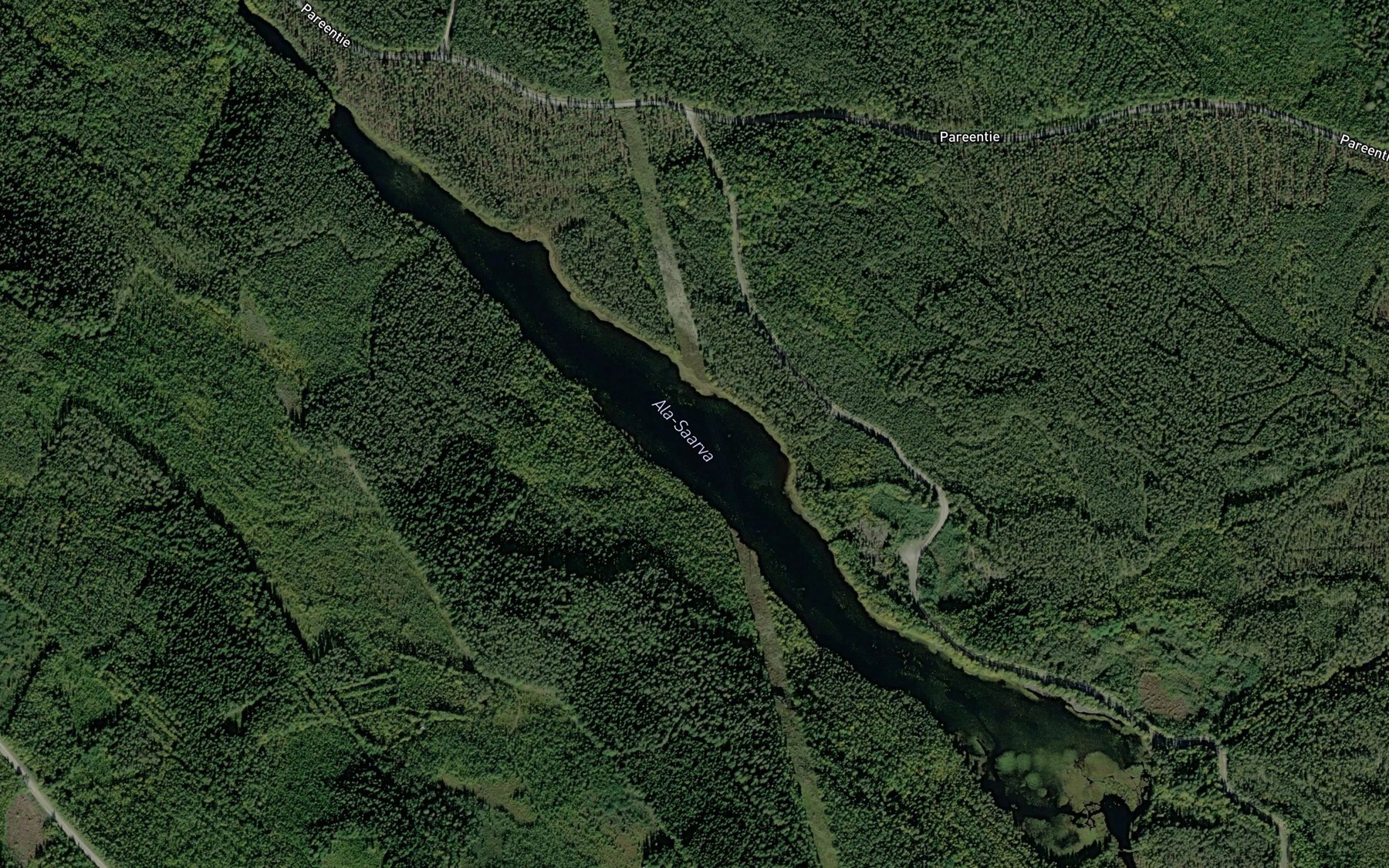 Satellite map of the Ala-Saarva