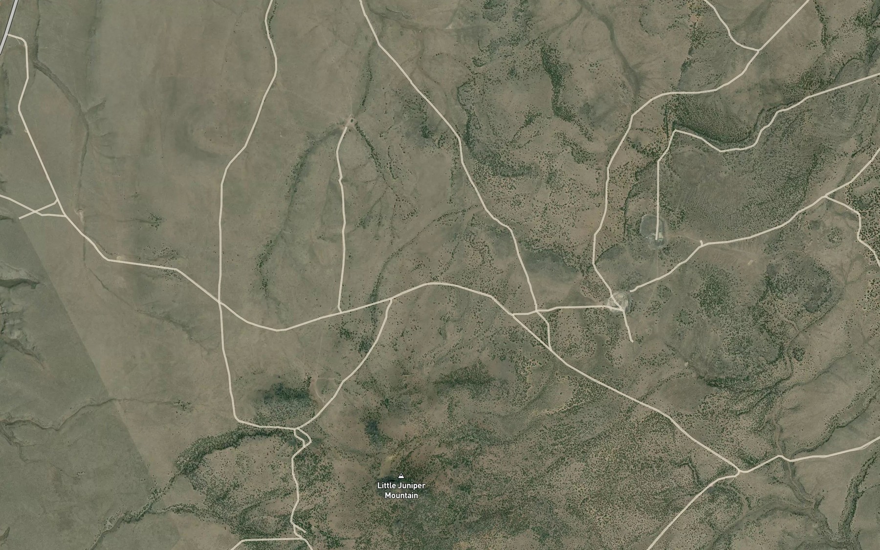 Satellite map of the Little Juniper Reservoir