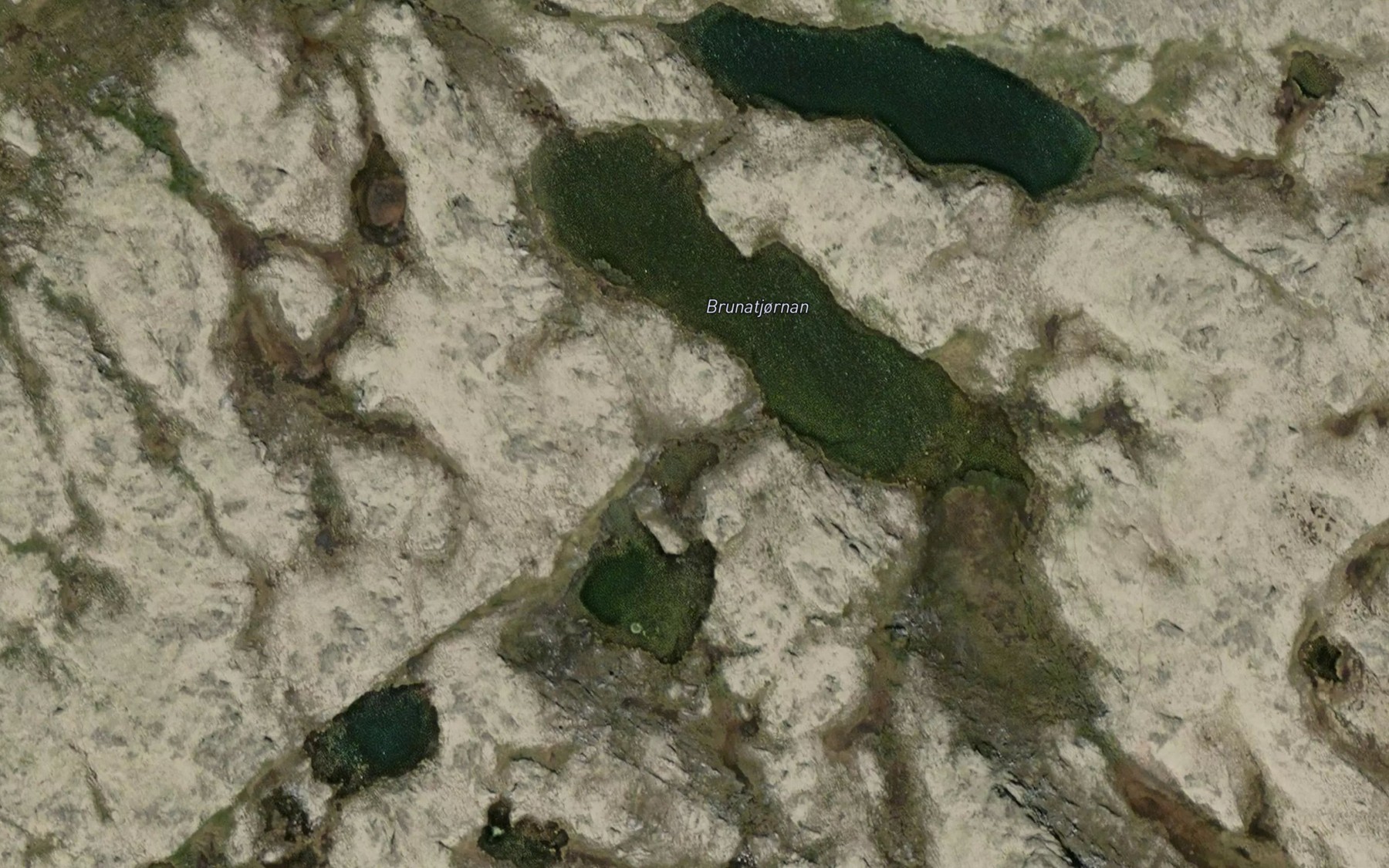 Satellite map of the Brunatjornan