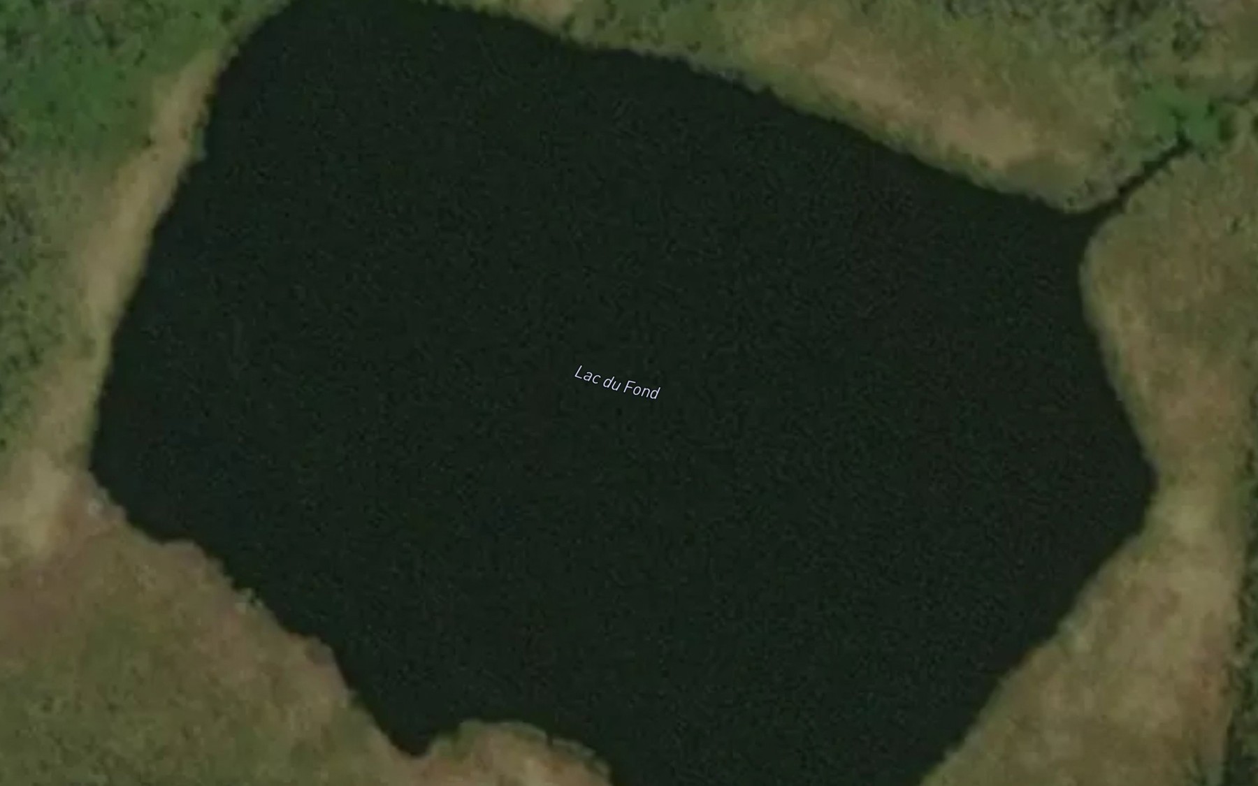 Satellite map of the Lac du Fond