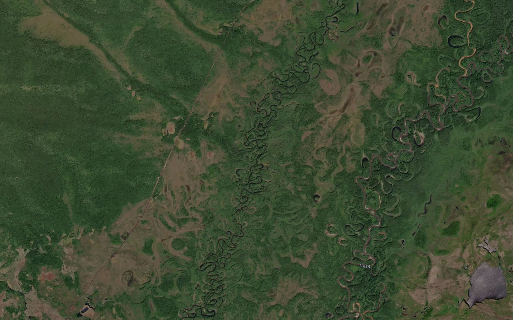Satellite map of the Krutoy