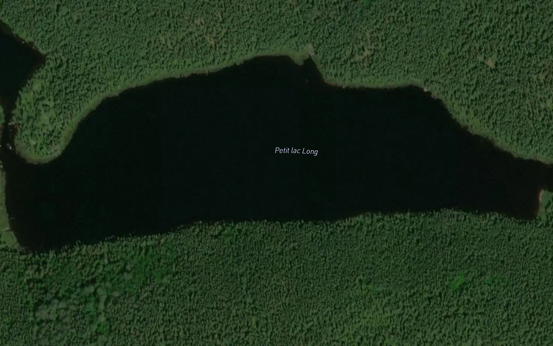 Satellite map of the Petit lac Long