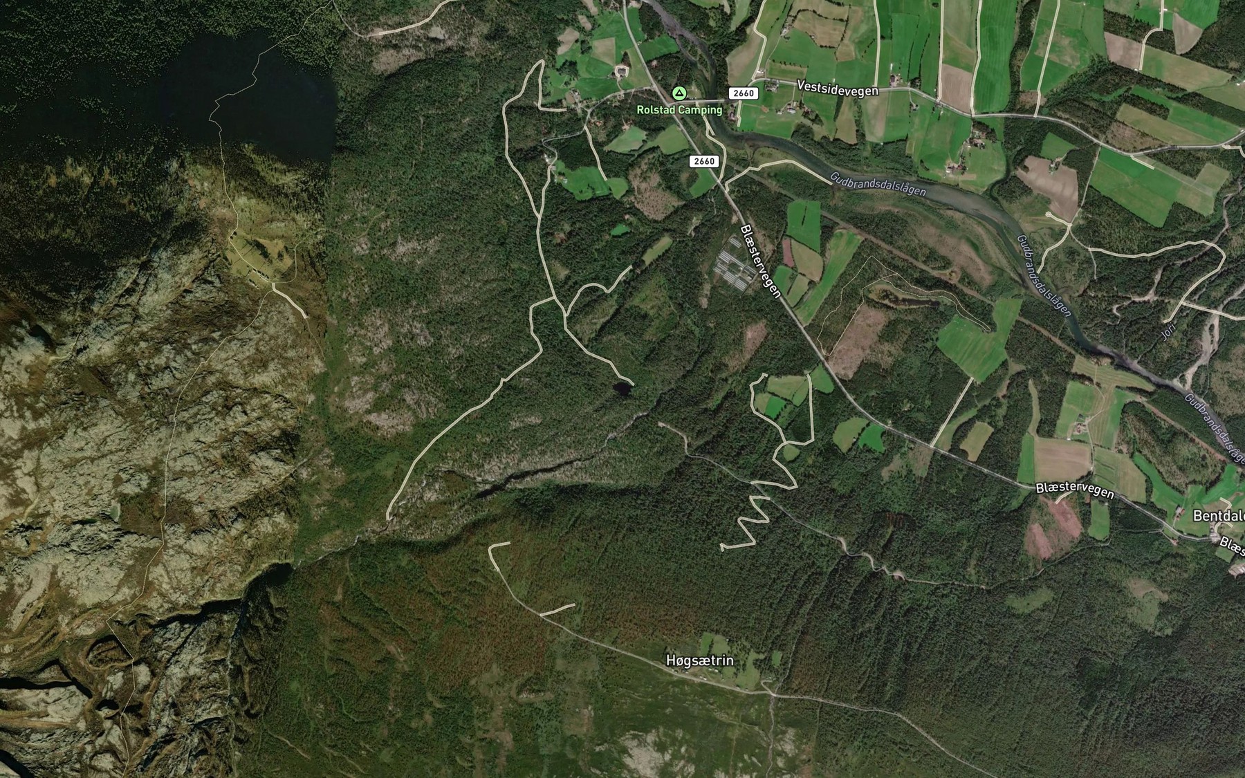 Satellite map of the Svarttjorni