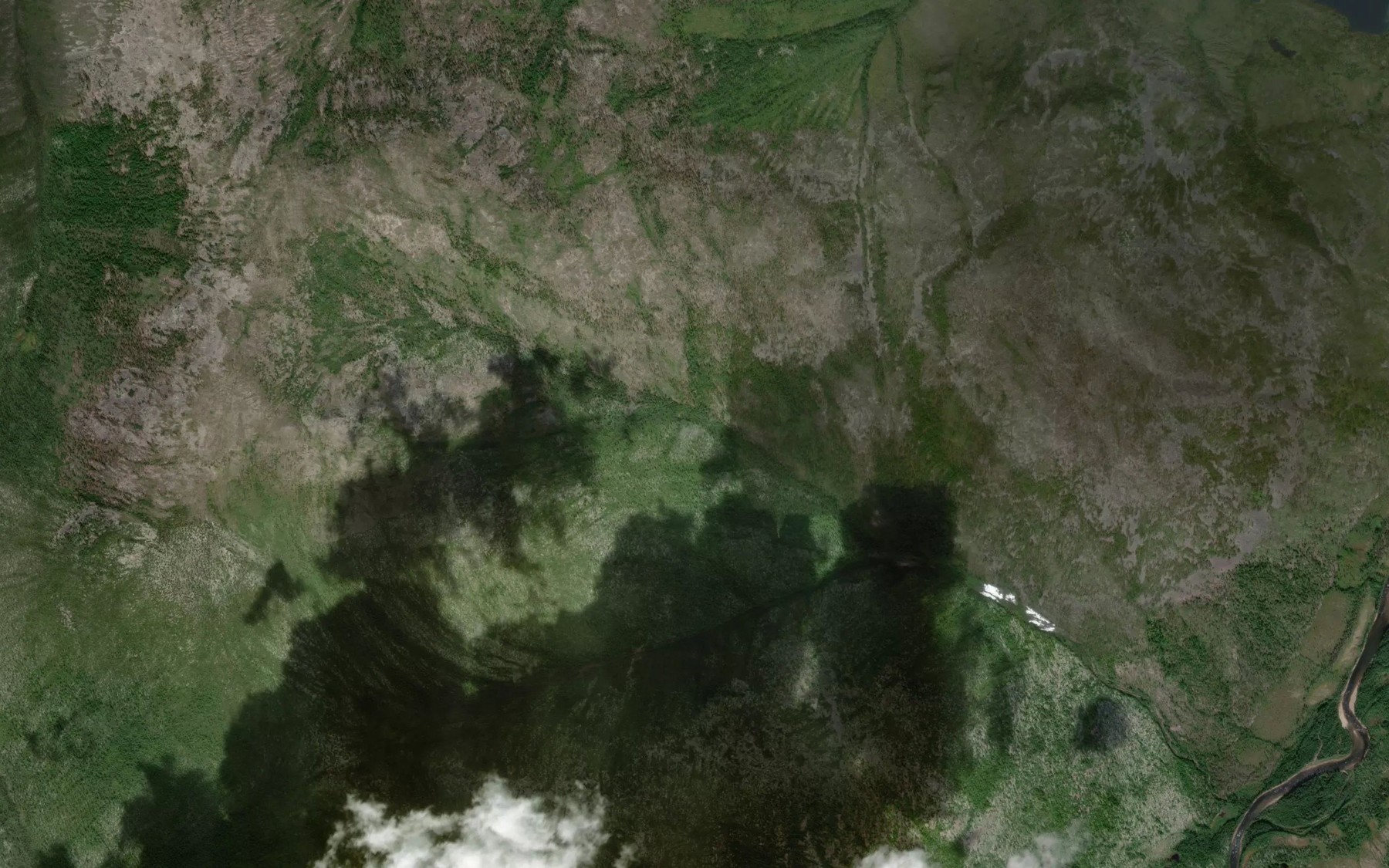 Satellite map of the Olongda