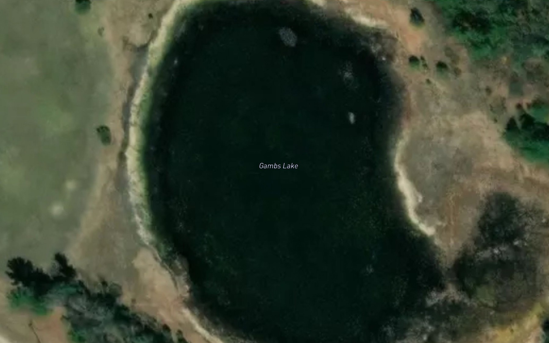 Satellite map of the Gambs Lake