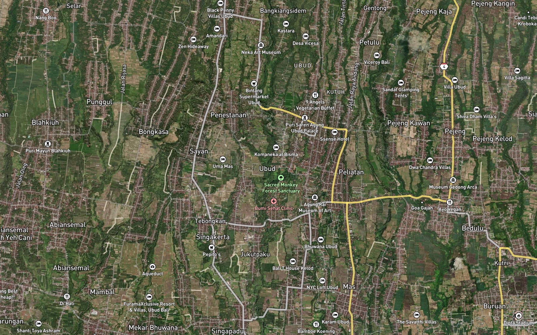 Satellite map of the Tukad Siapsiap
