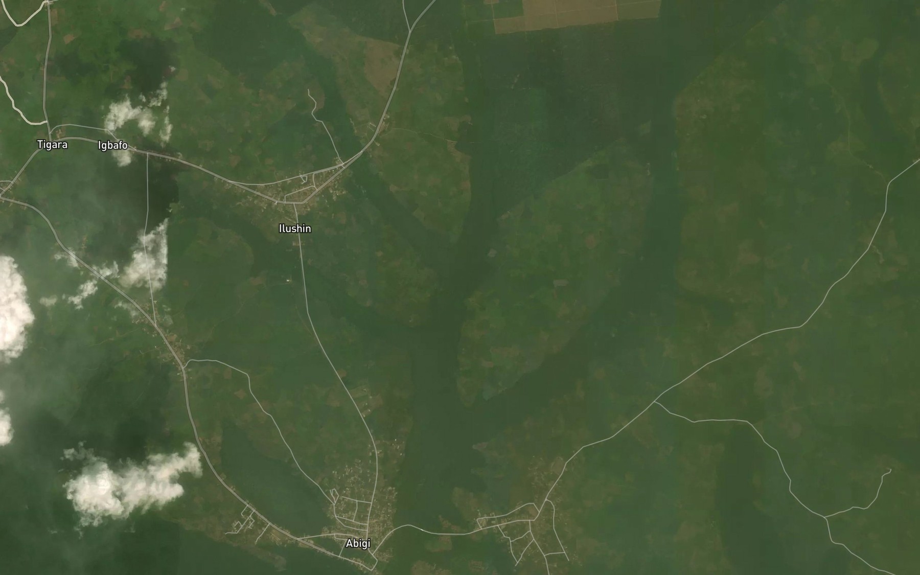 Satellite map of the River Fifun