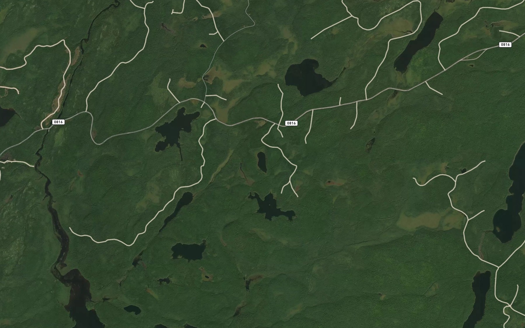 Satellite map of the Lac Vergue
