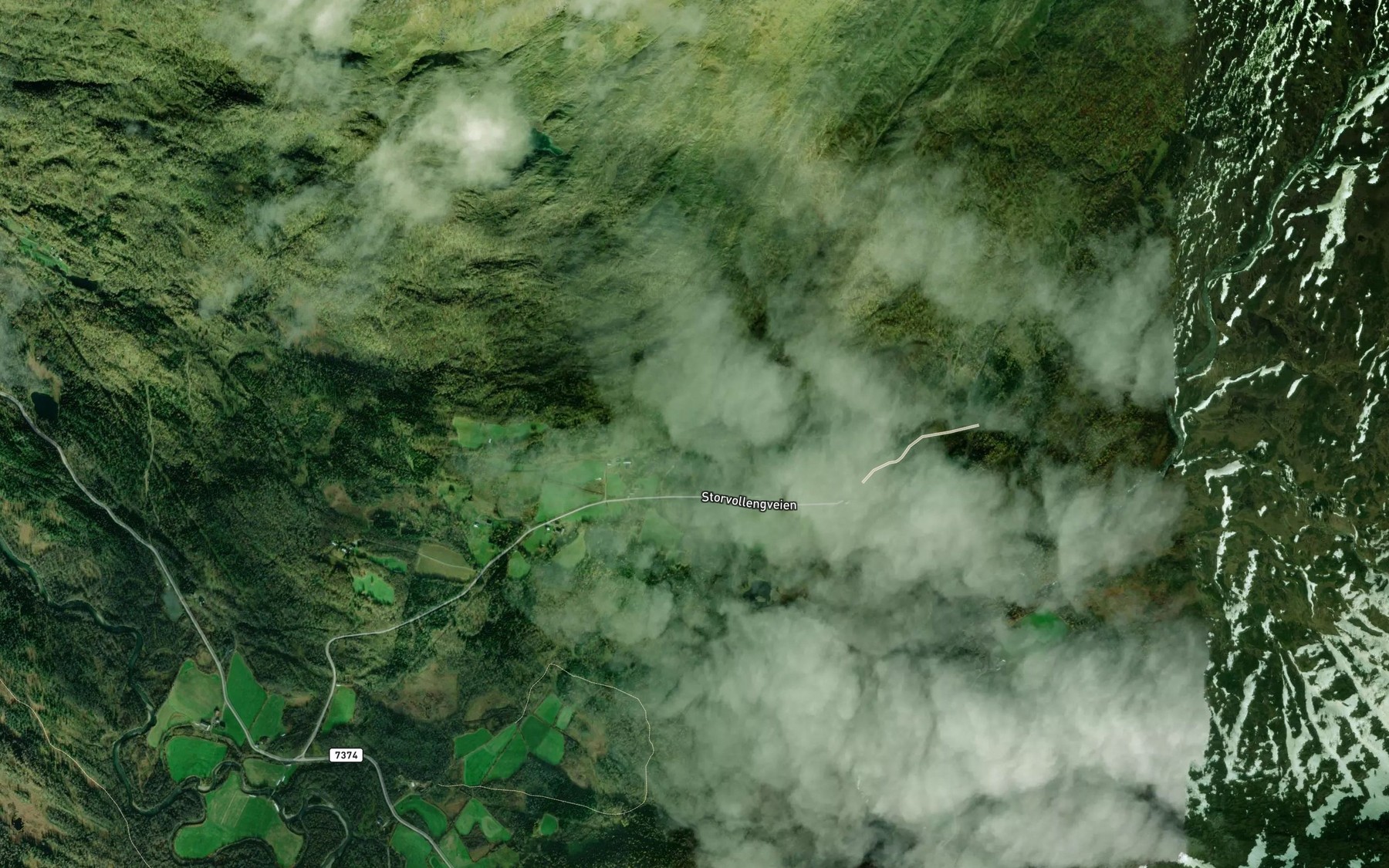 Satellite map of the Knabbekken