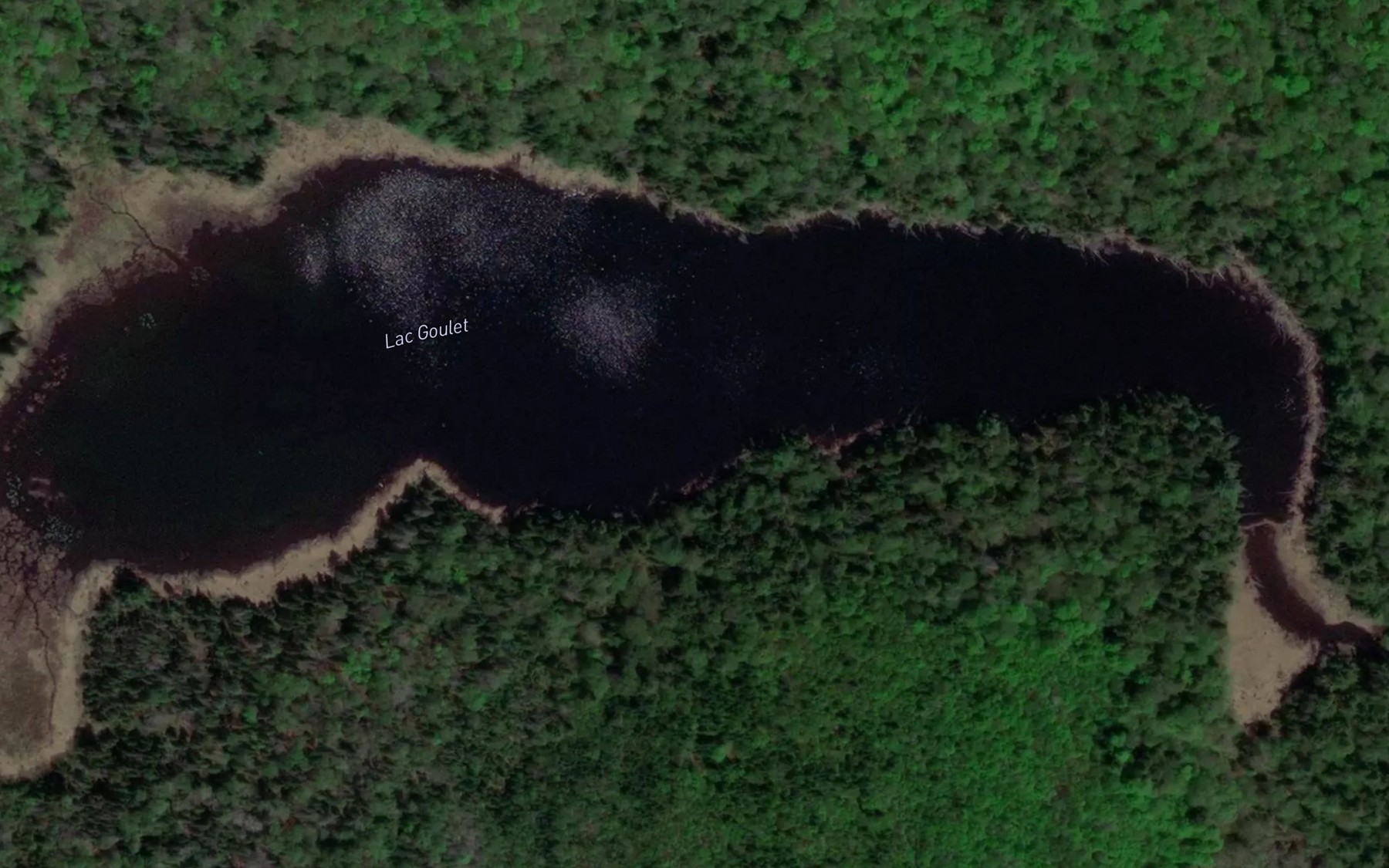 Satellite map of the Lac Goulet