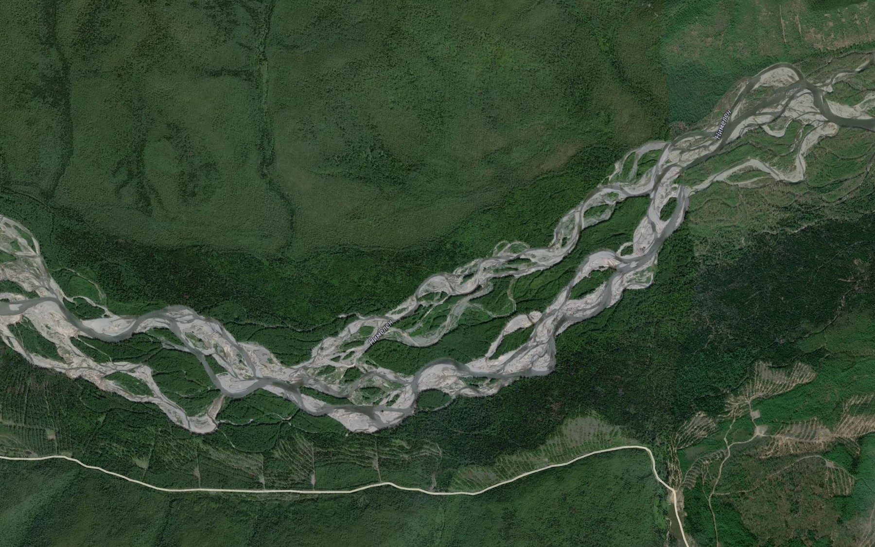 Satellite map of the Severnyy