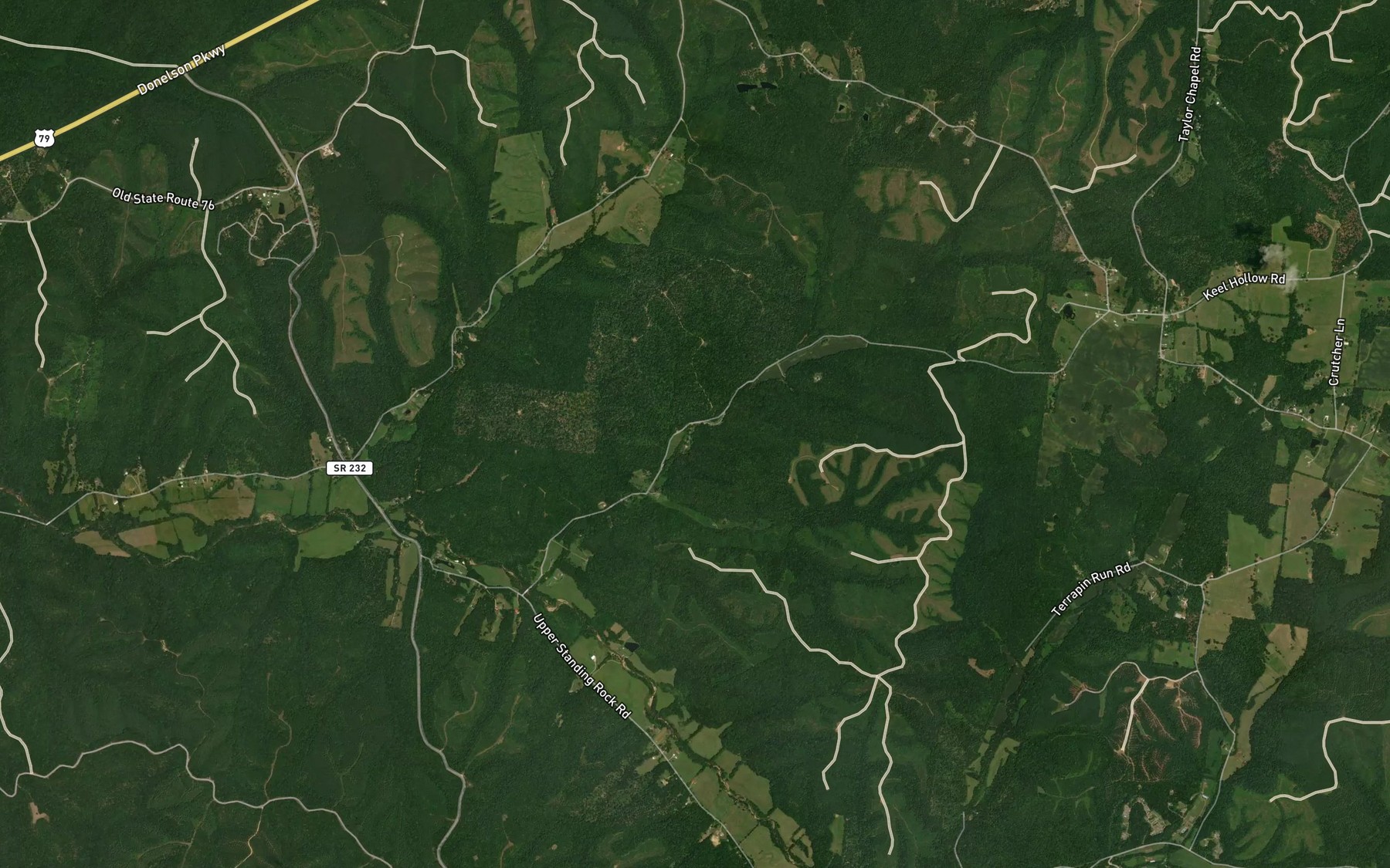 Satellite map of the Cox Spring