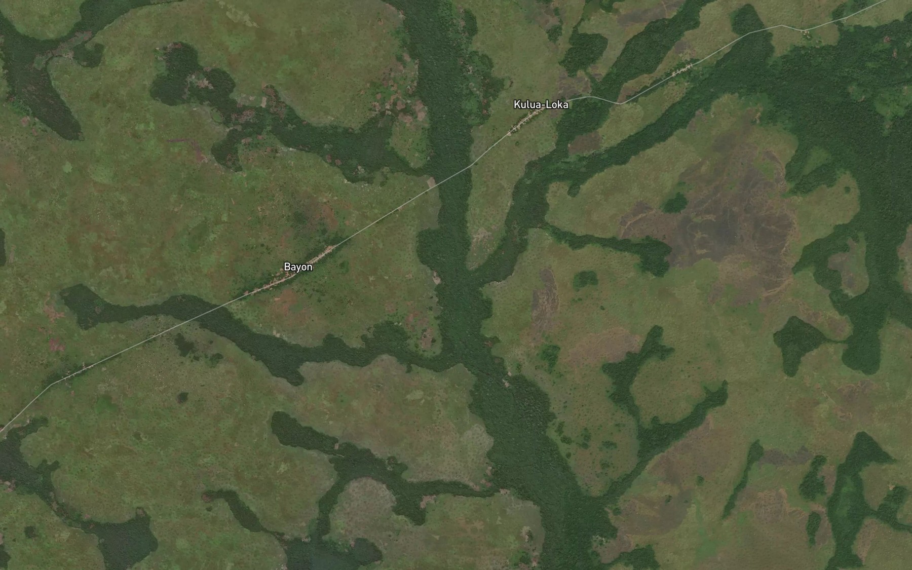 Satellite map of the Matebago