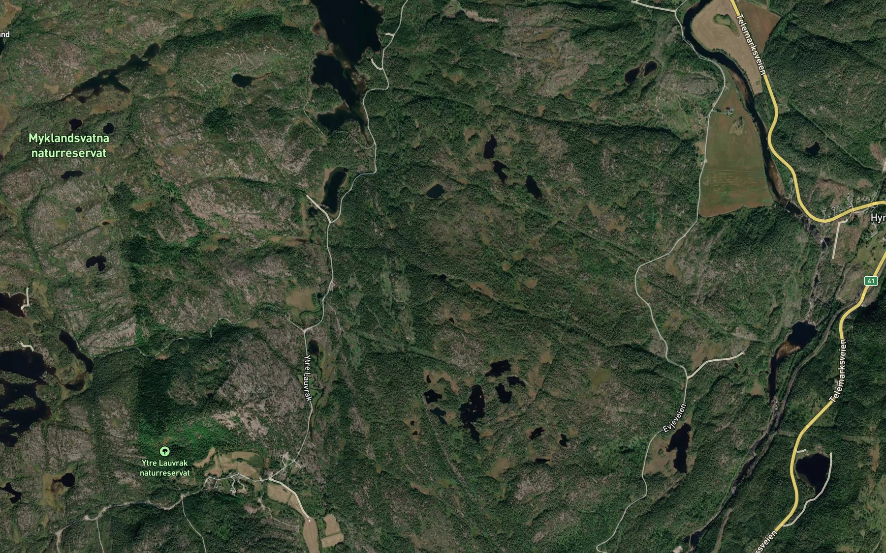 Satellite map of the Svarttjonn