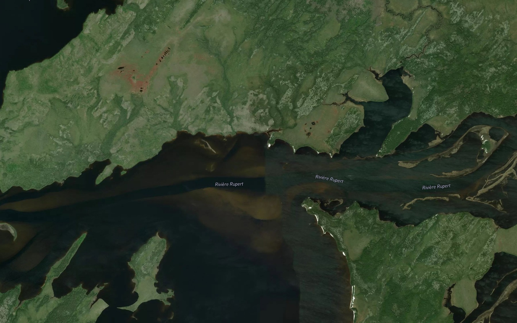 Satellite map of the Ruisseau Matiyu Utitaun