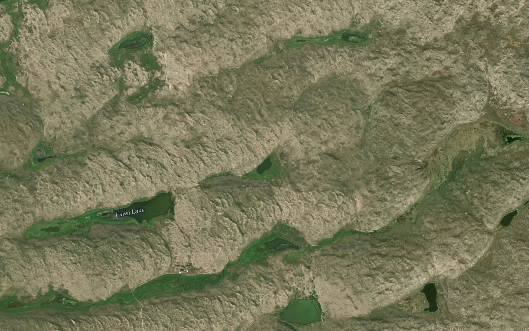 Satellite map of the Negrohead Lake
