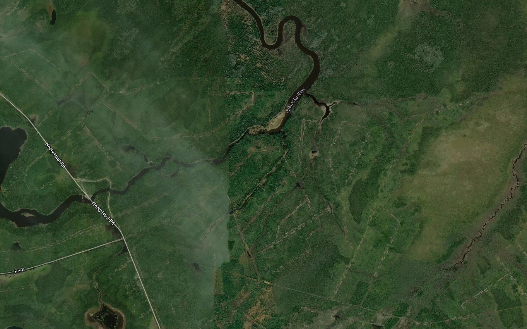 Satellite map of the Lower Philip Rapids