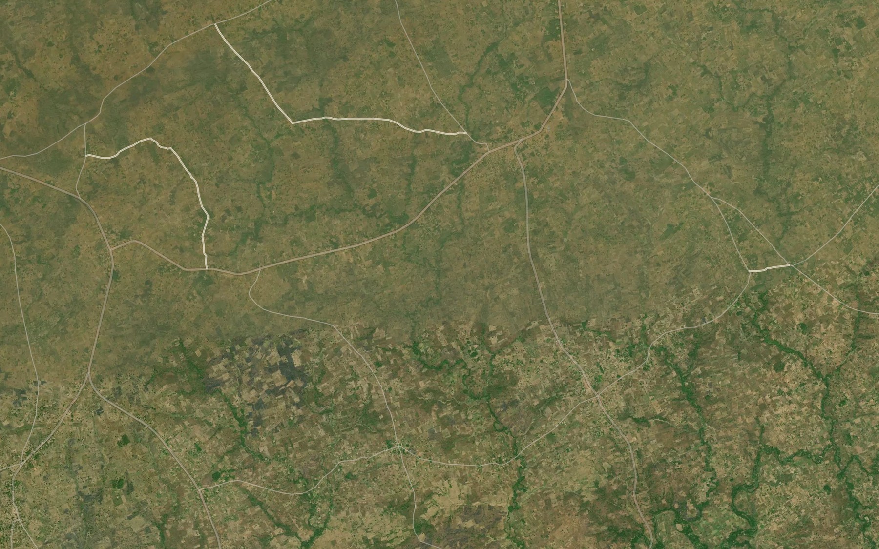 Satellite map of the River Uadela