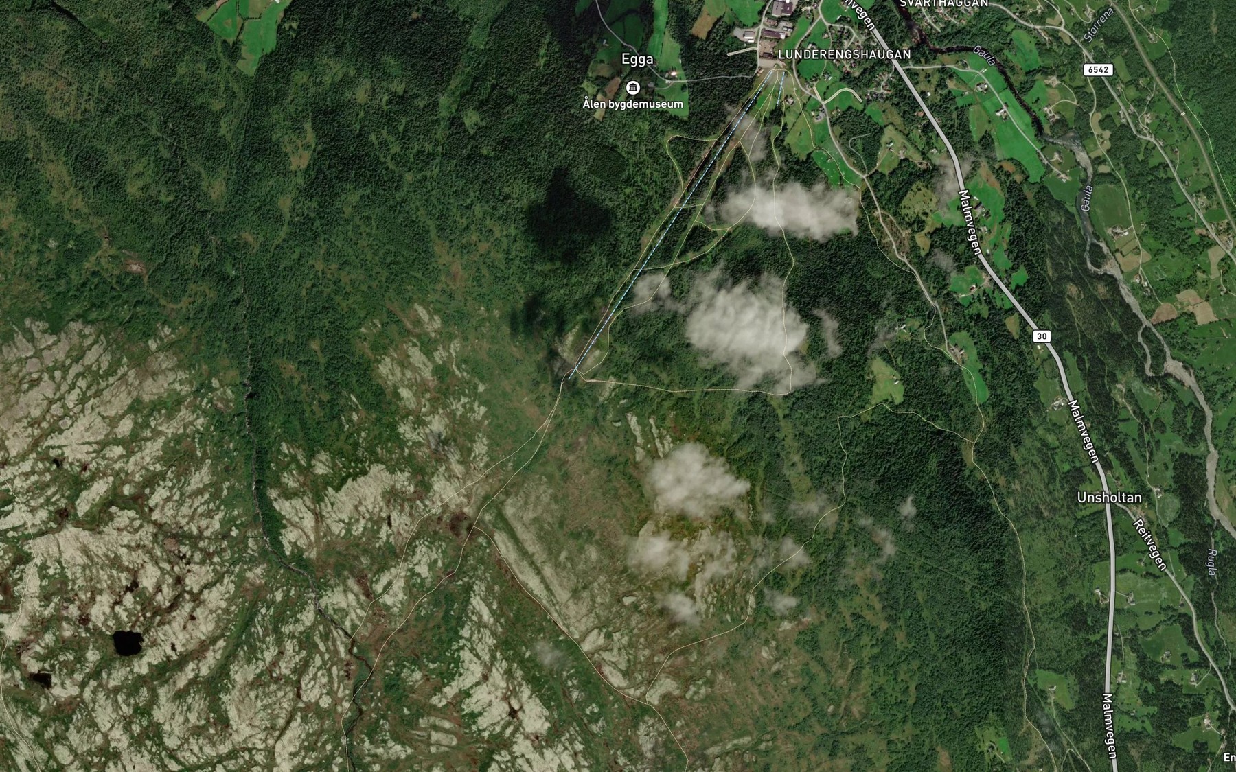 Satellite map of the Dyraa