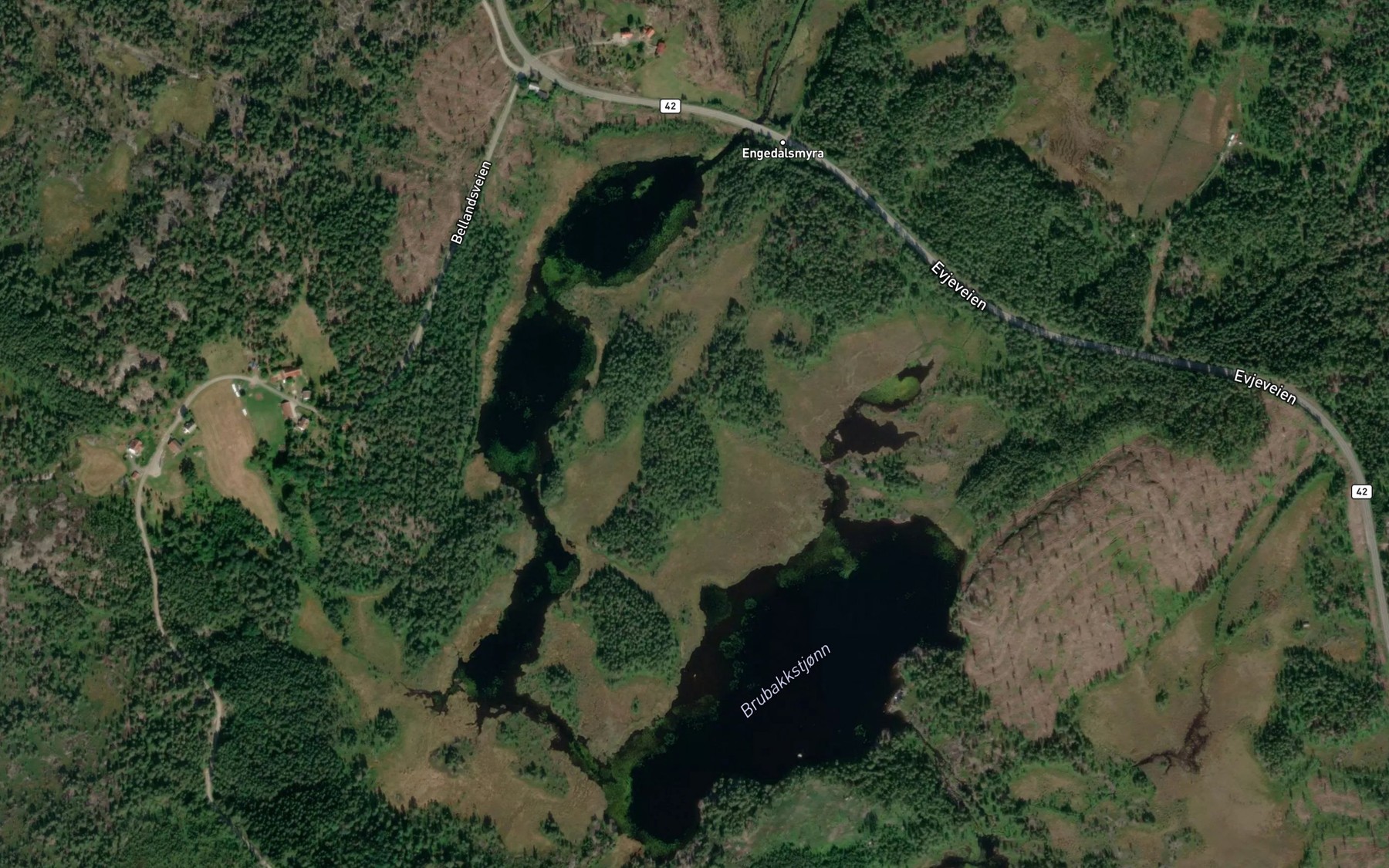Satellite map of the Jordestjonn