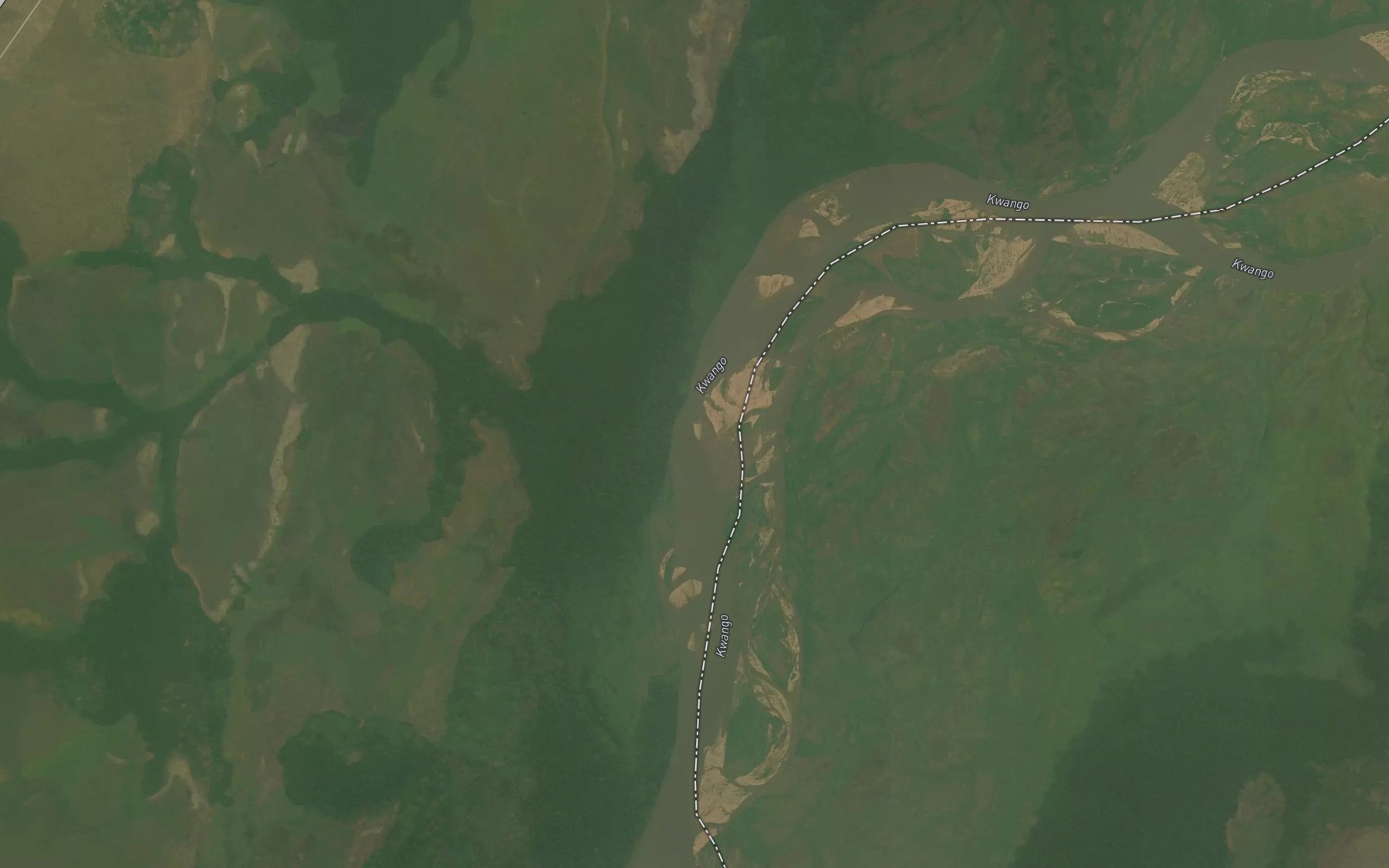 Satellite map of the Mulu