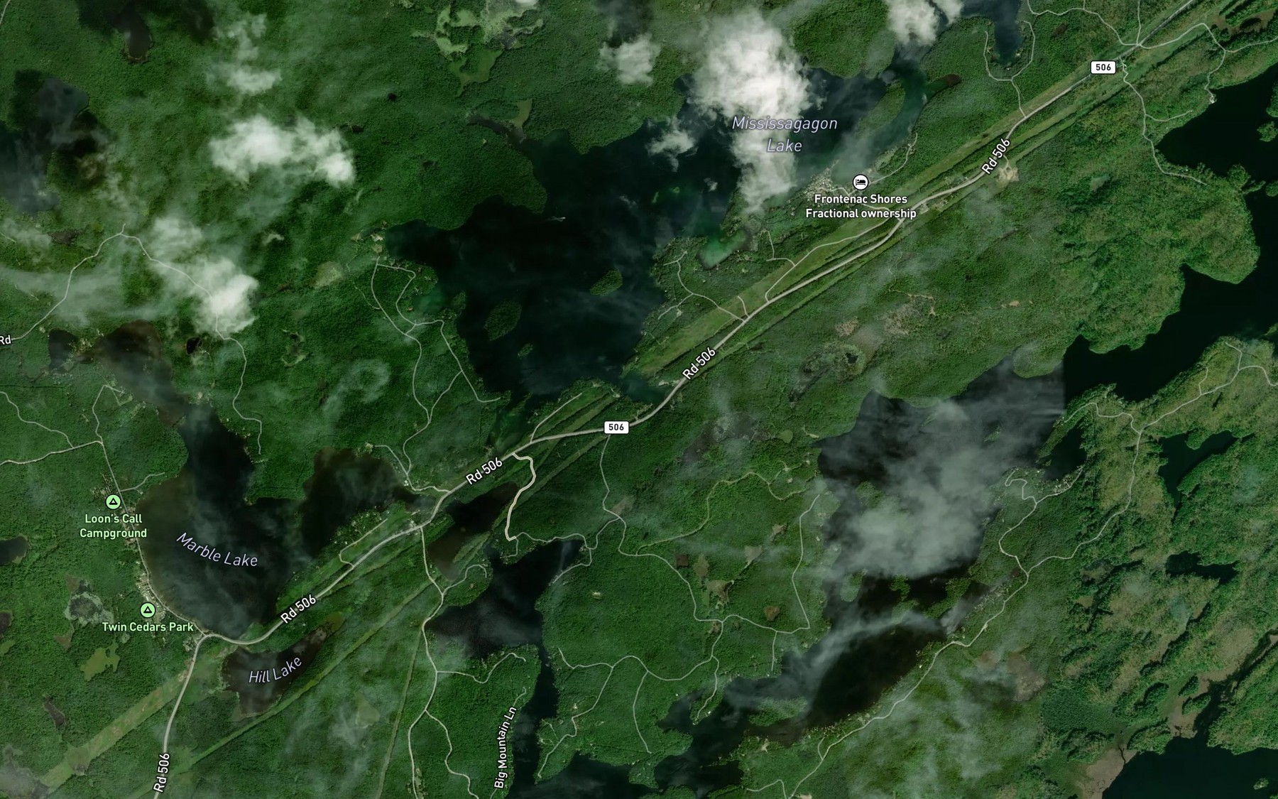 Satellite map of the Green Bay
